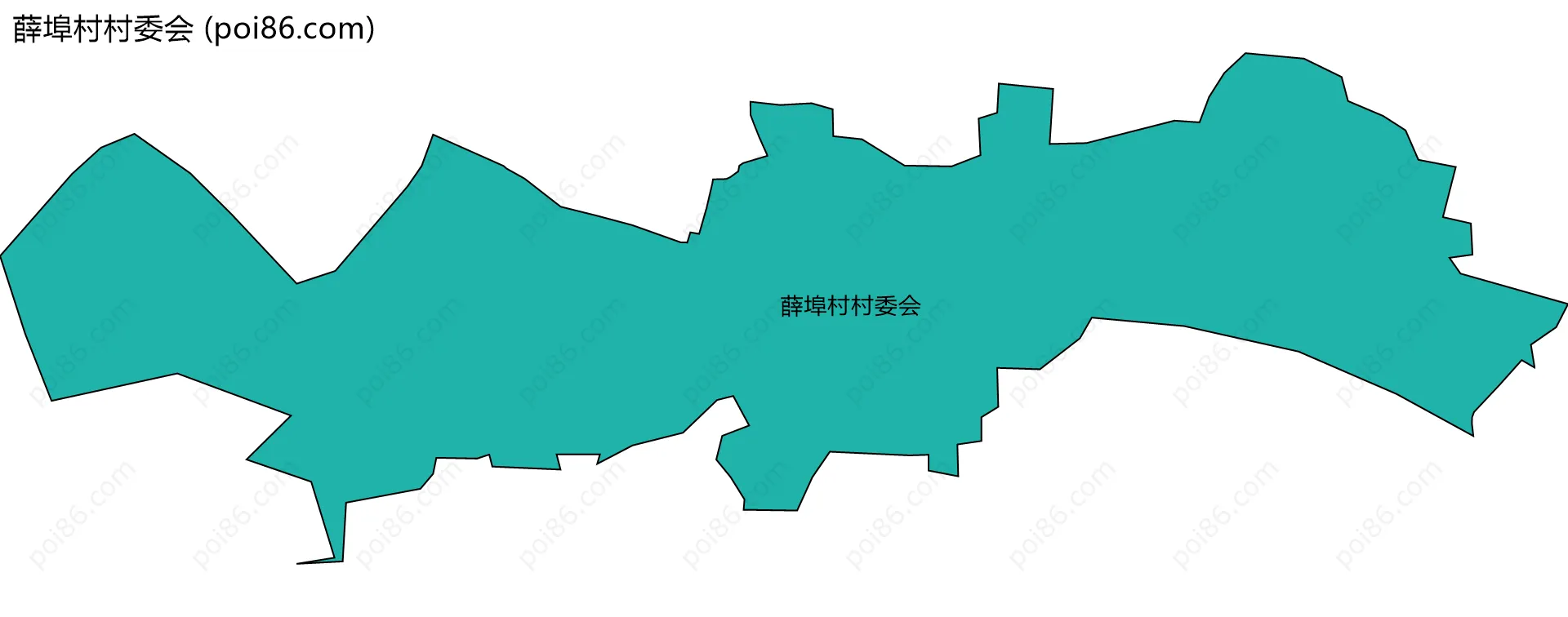 薛埠村村委会边界地图