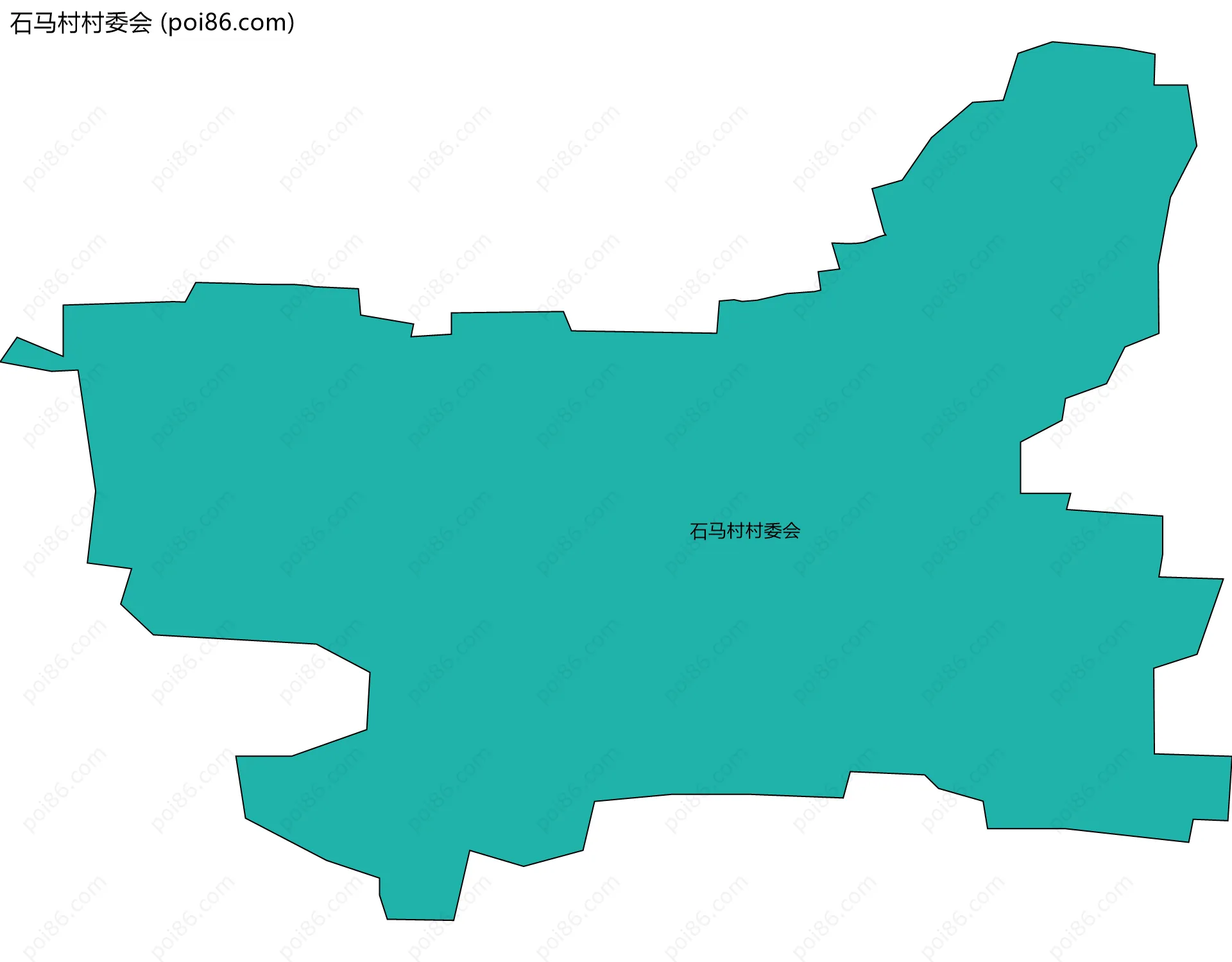 石马村村委会边界地图