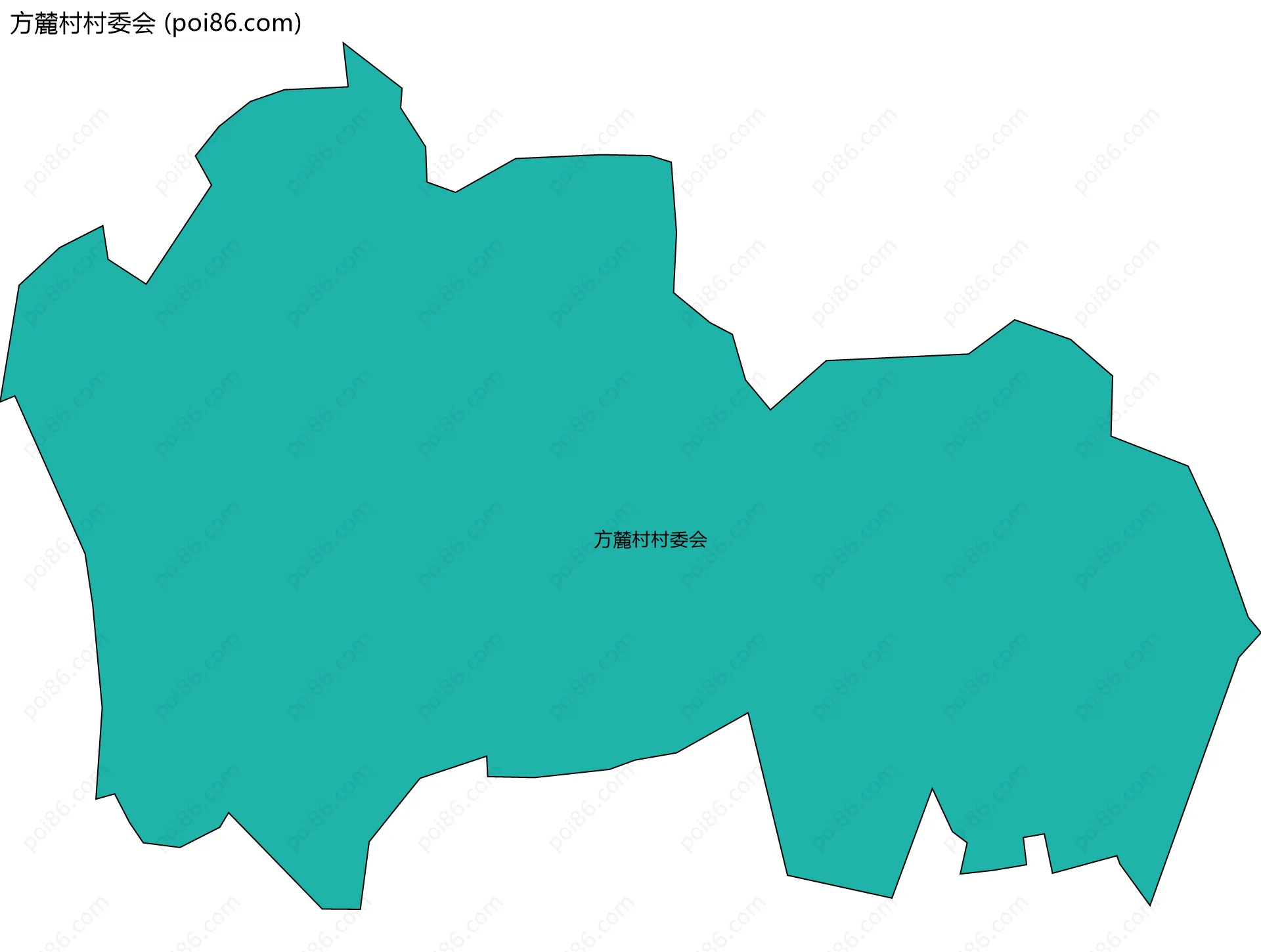 方麓村村委会边界地图