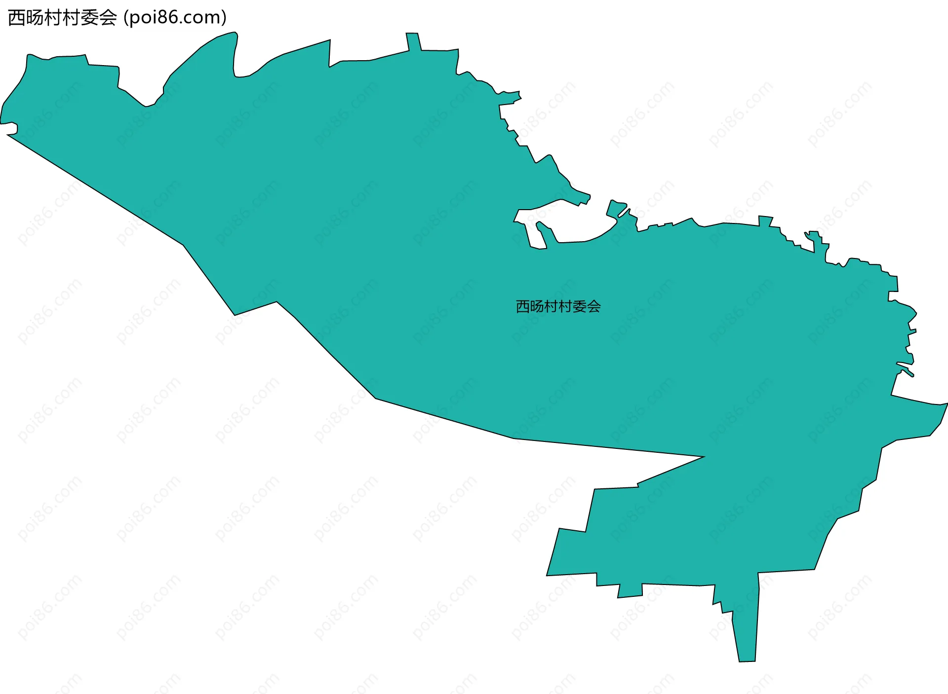 西旸村村委会边界地图