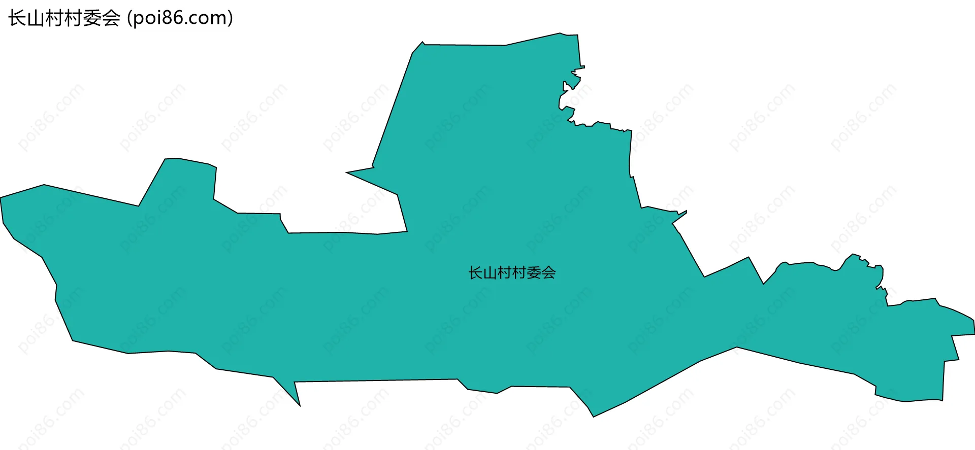 长山村村委会边界地图
