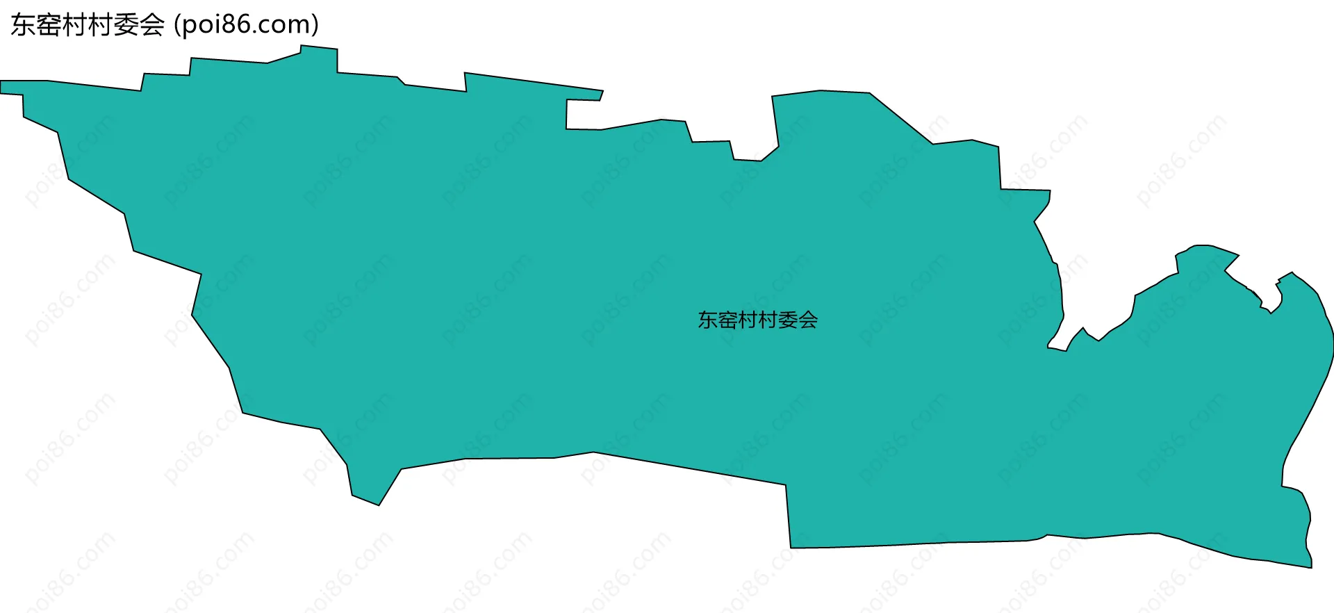 东窑村村委会边界地图