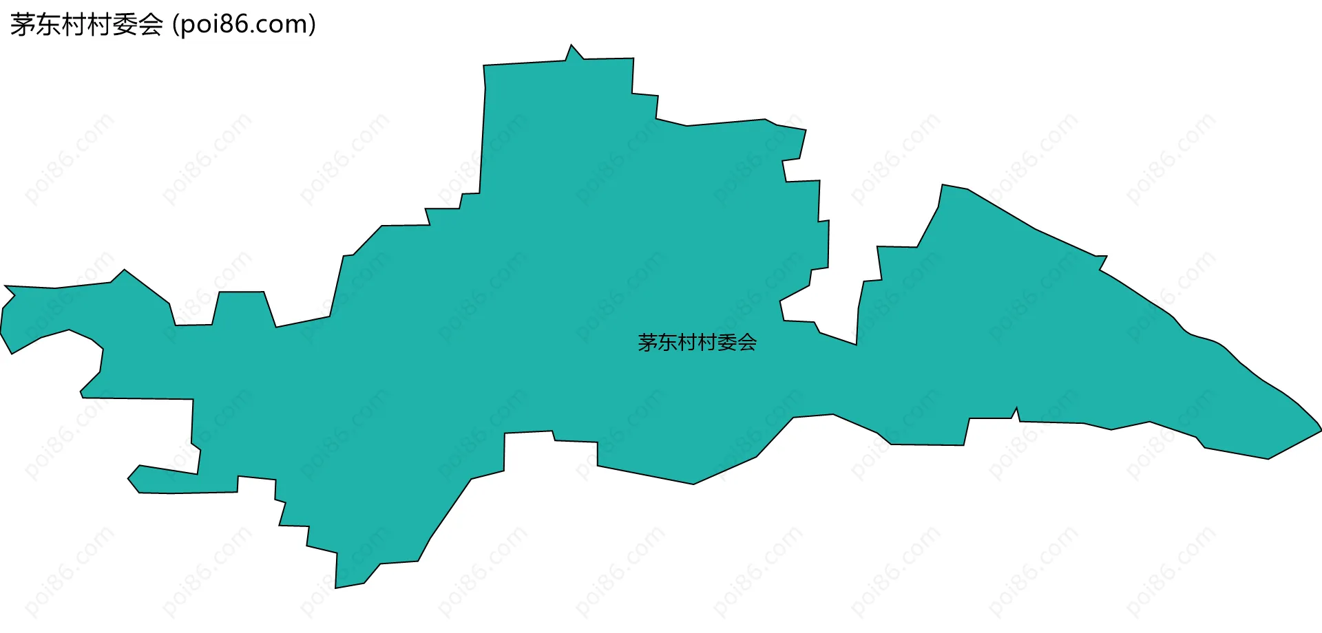 茅东村村委会边界地图