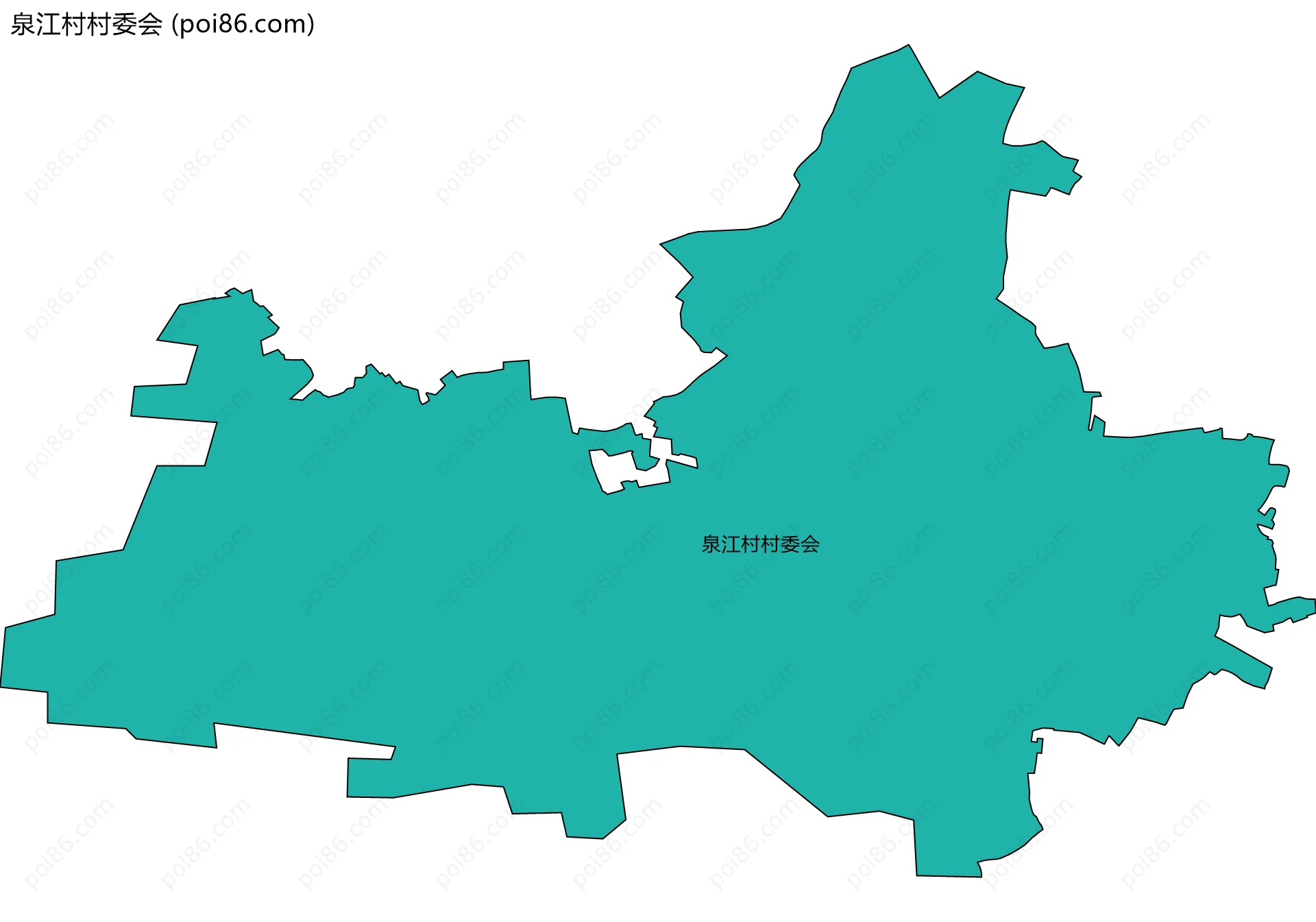 泉江村村委会边界地图