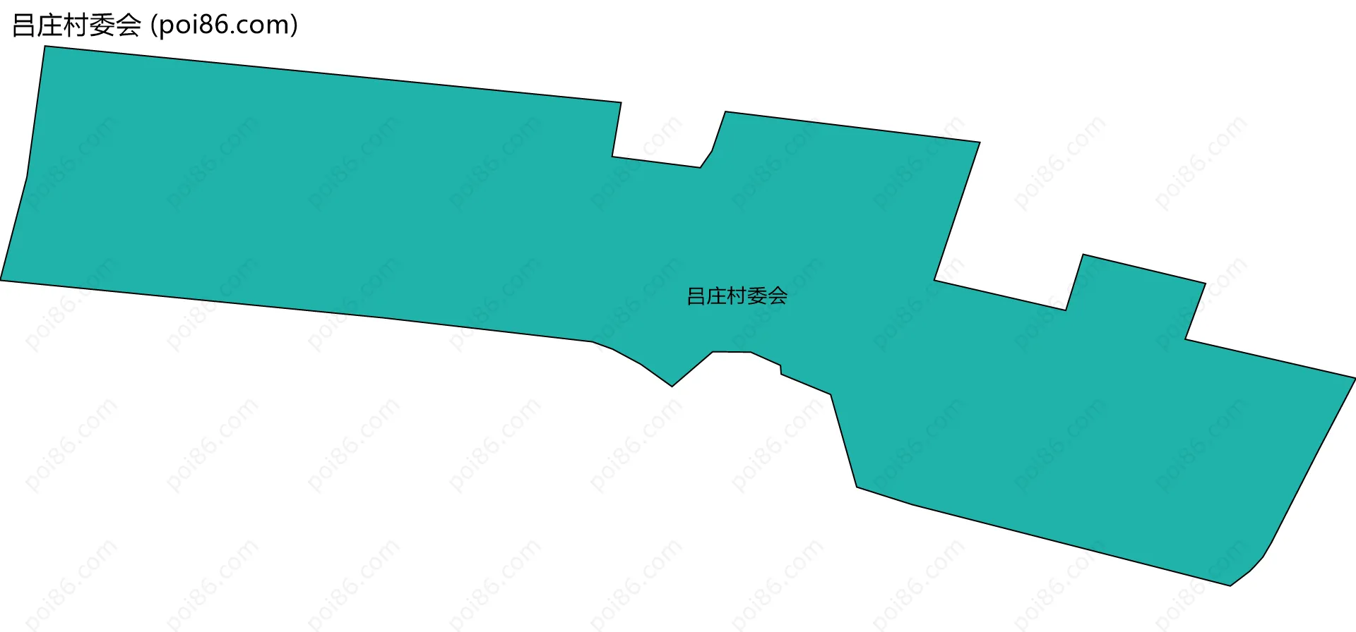 吕庄村委会边界地图