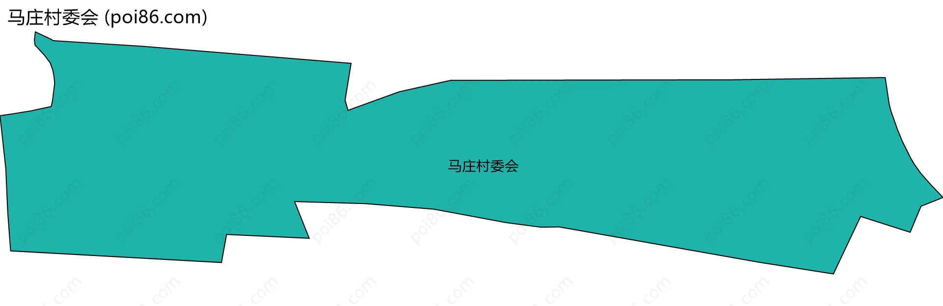 马庄村委会边界地图