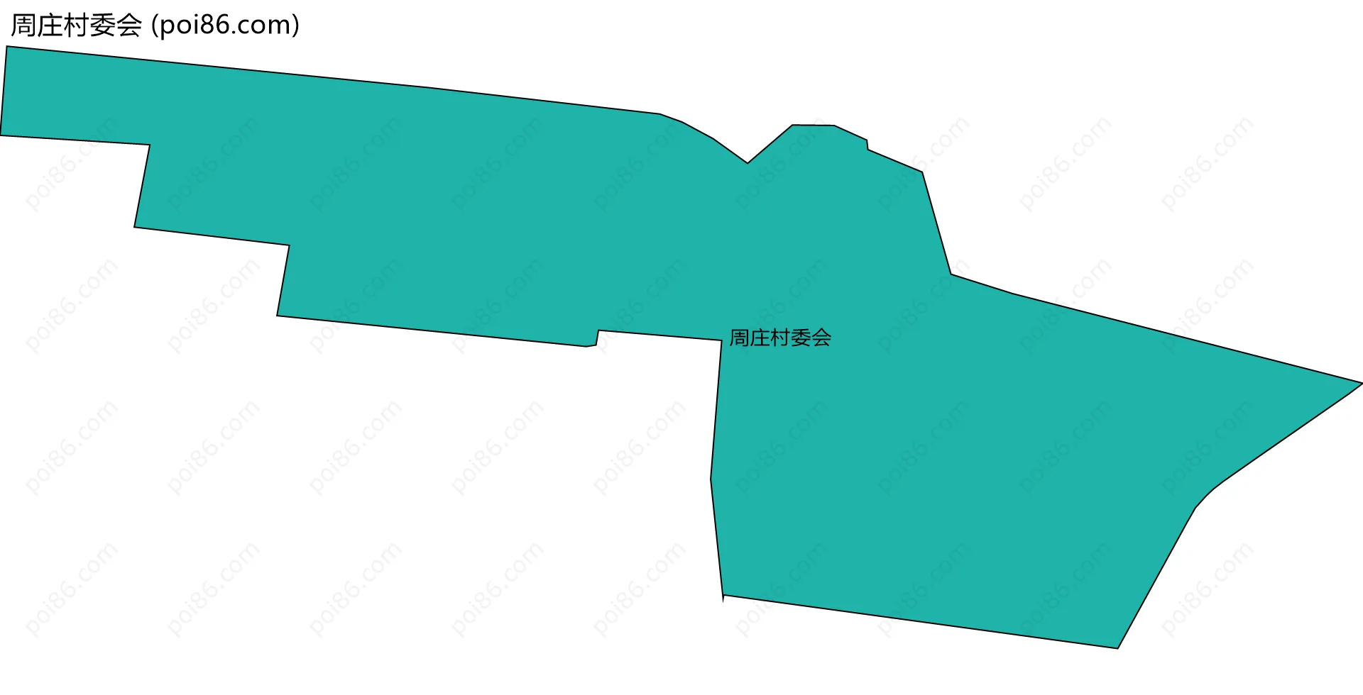 周庄村委会边界地图