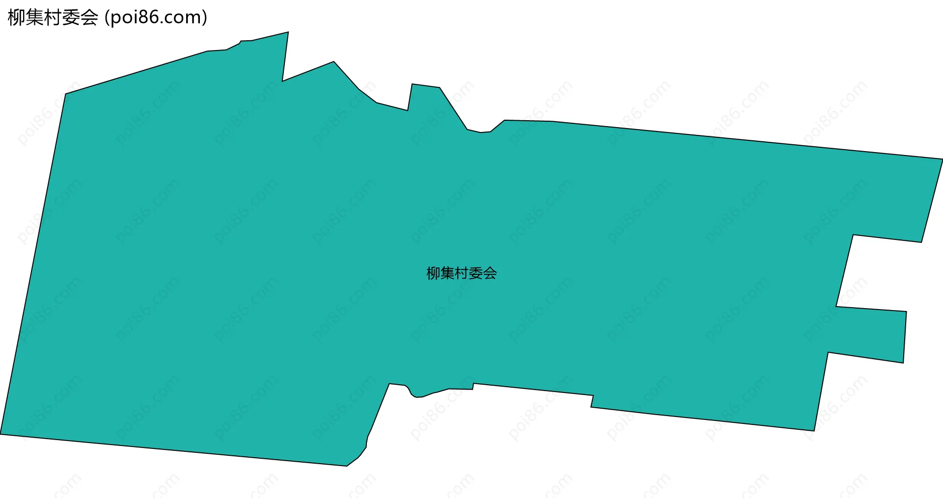 柳集村委会边界地图