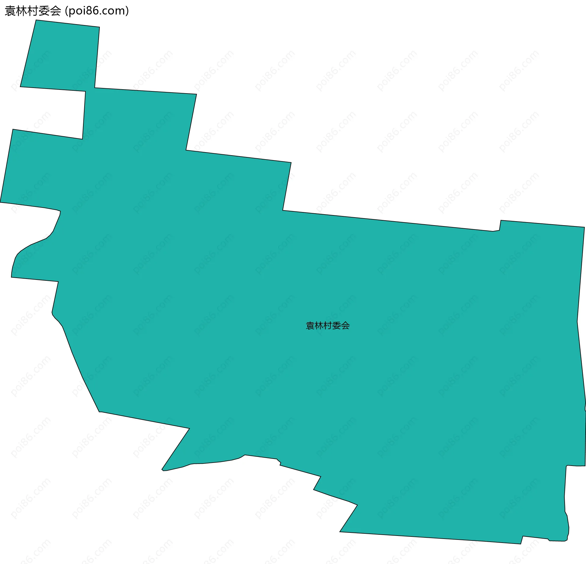 袁林村委会边界地图