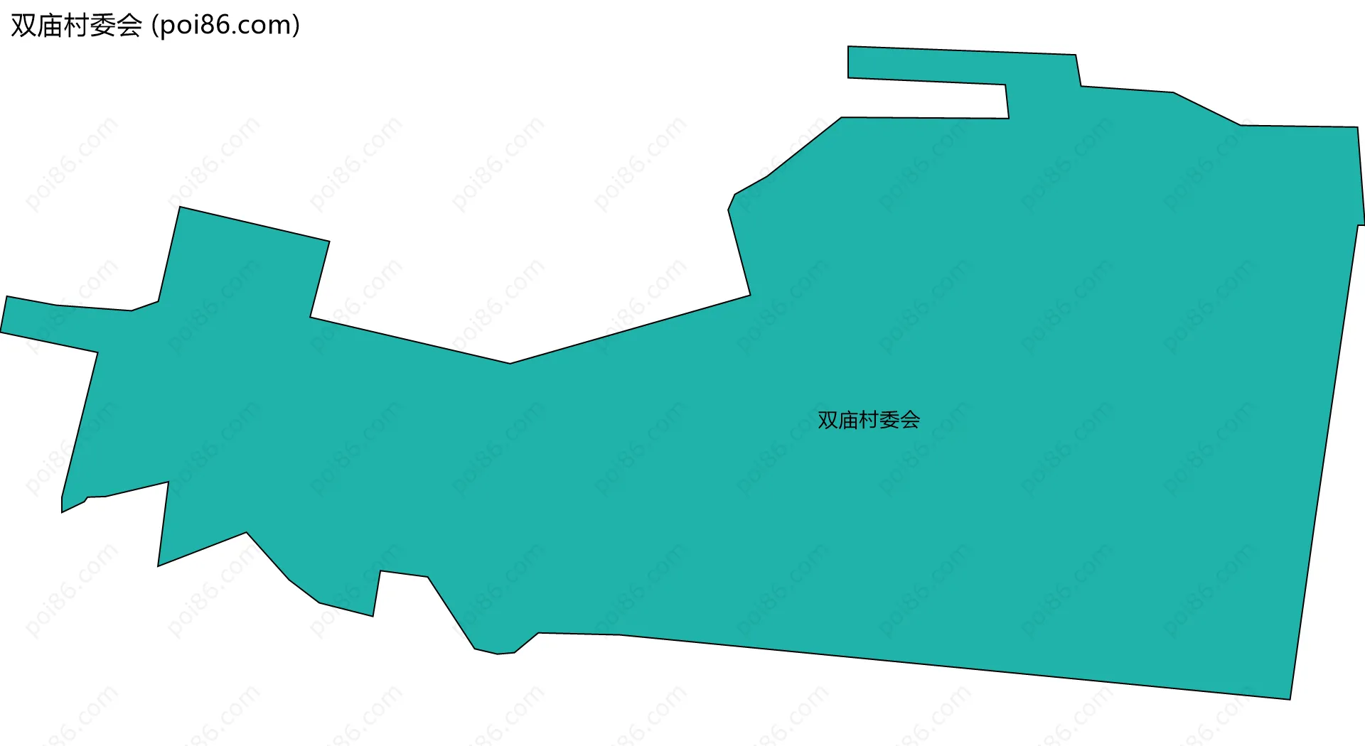双庙村委会边界地图