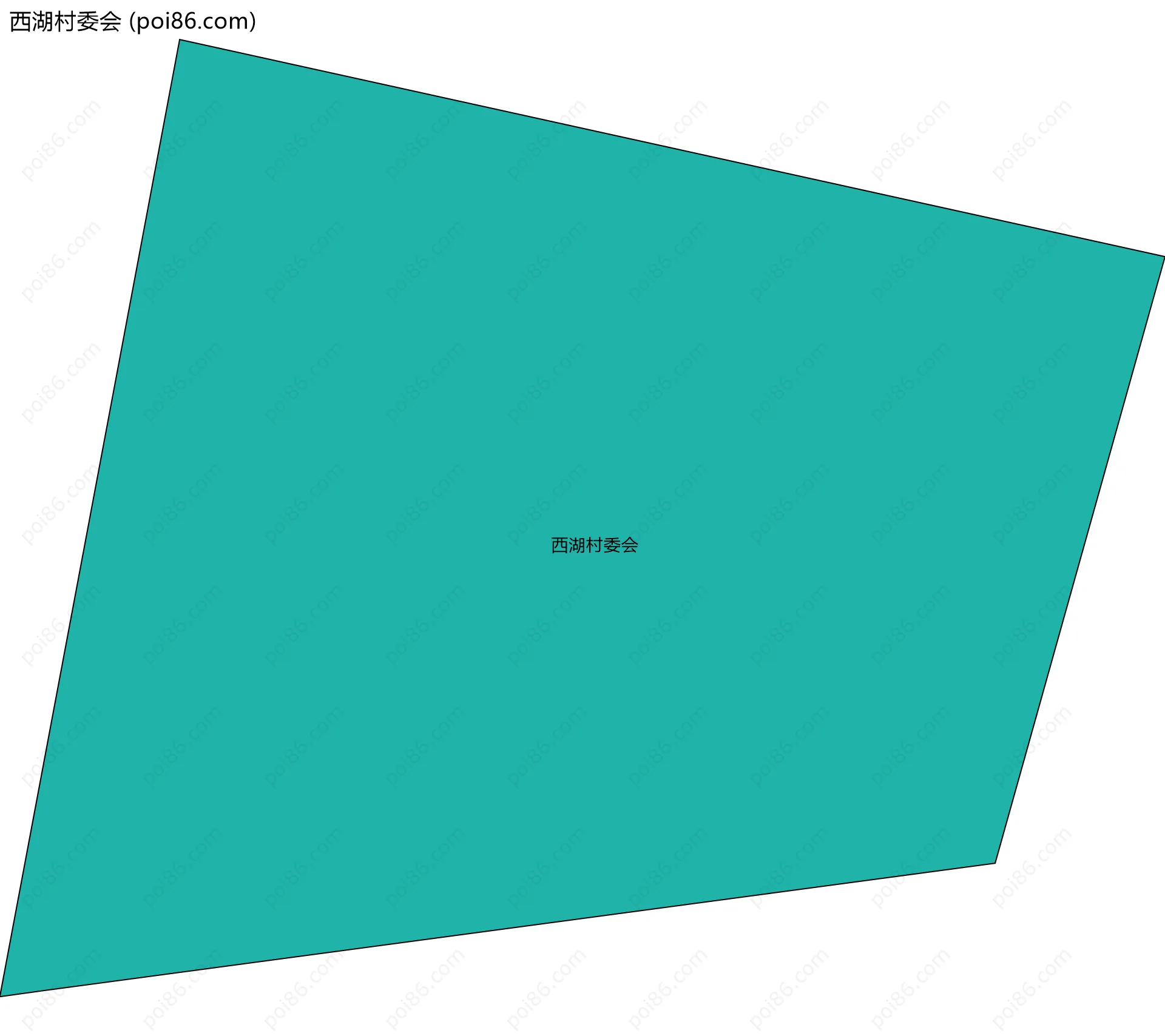 西湖村委会边界地图