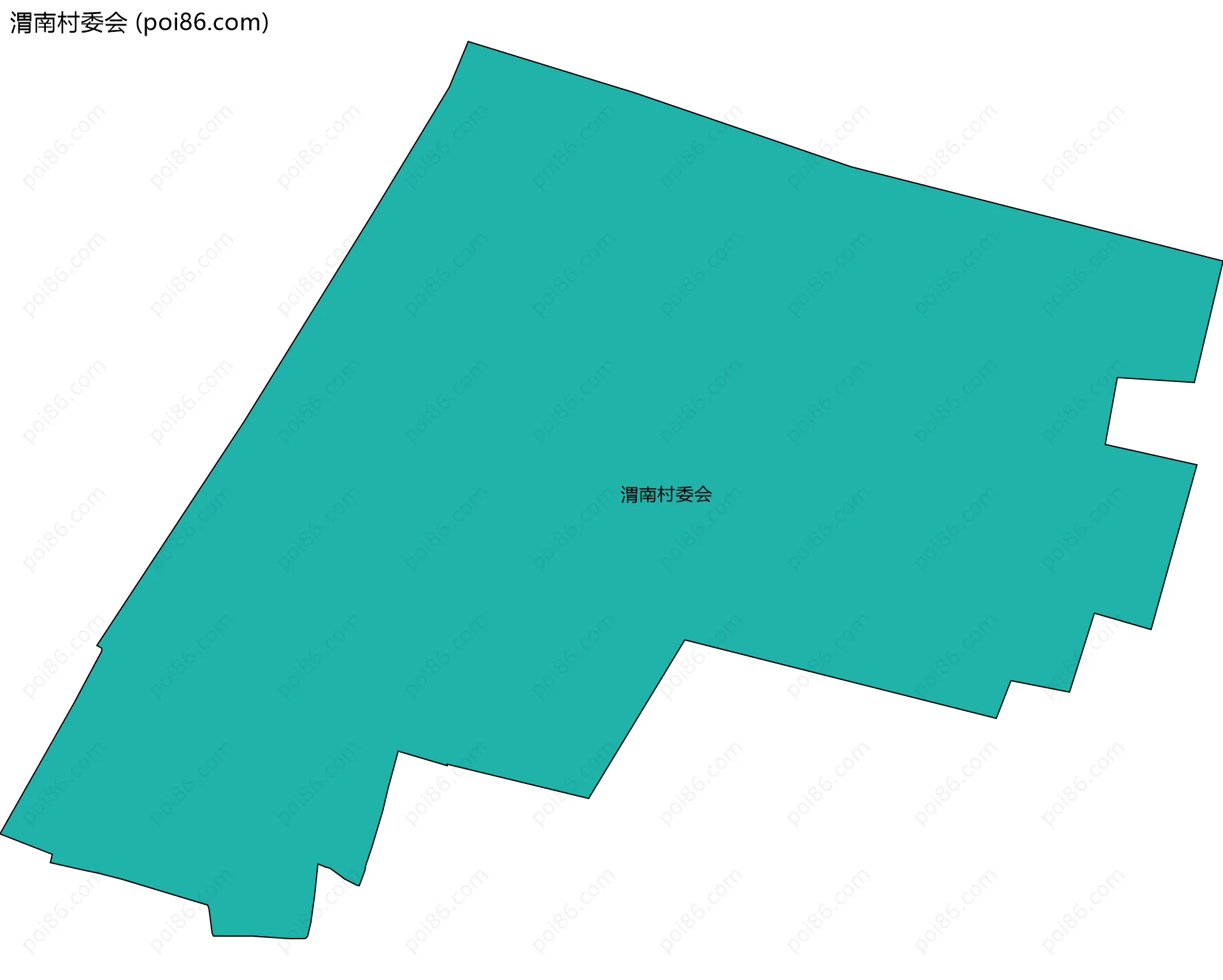 渭南村委会边界地图