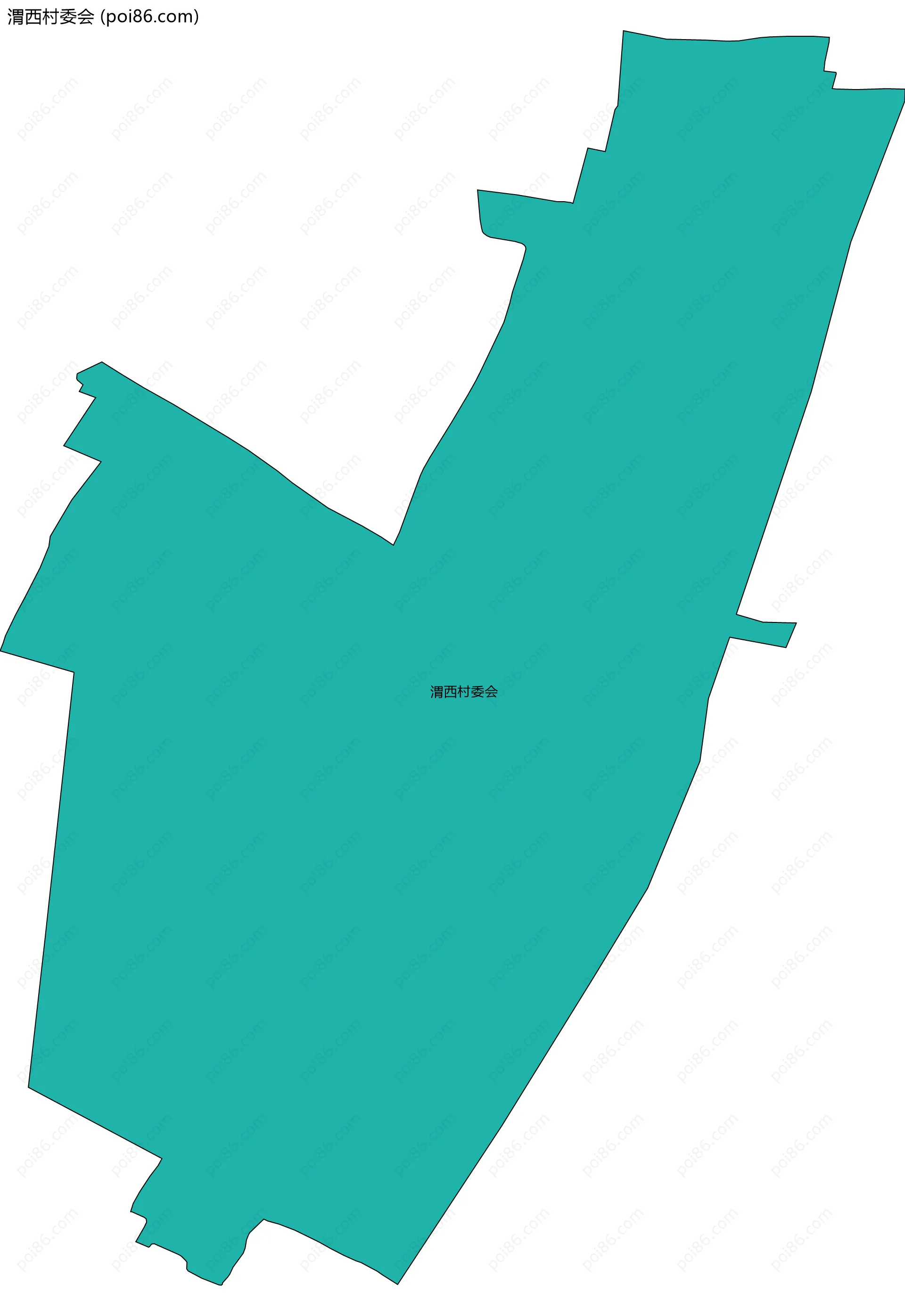 渭西村委会边界地图