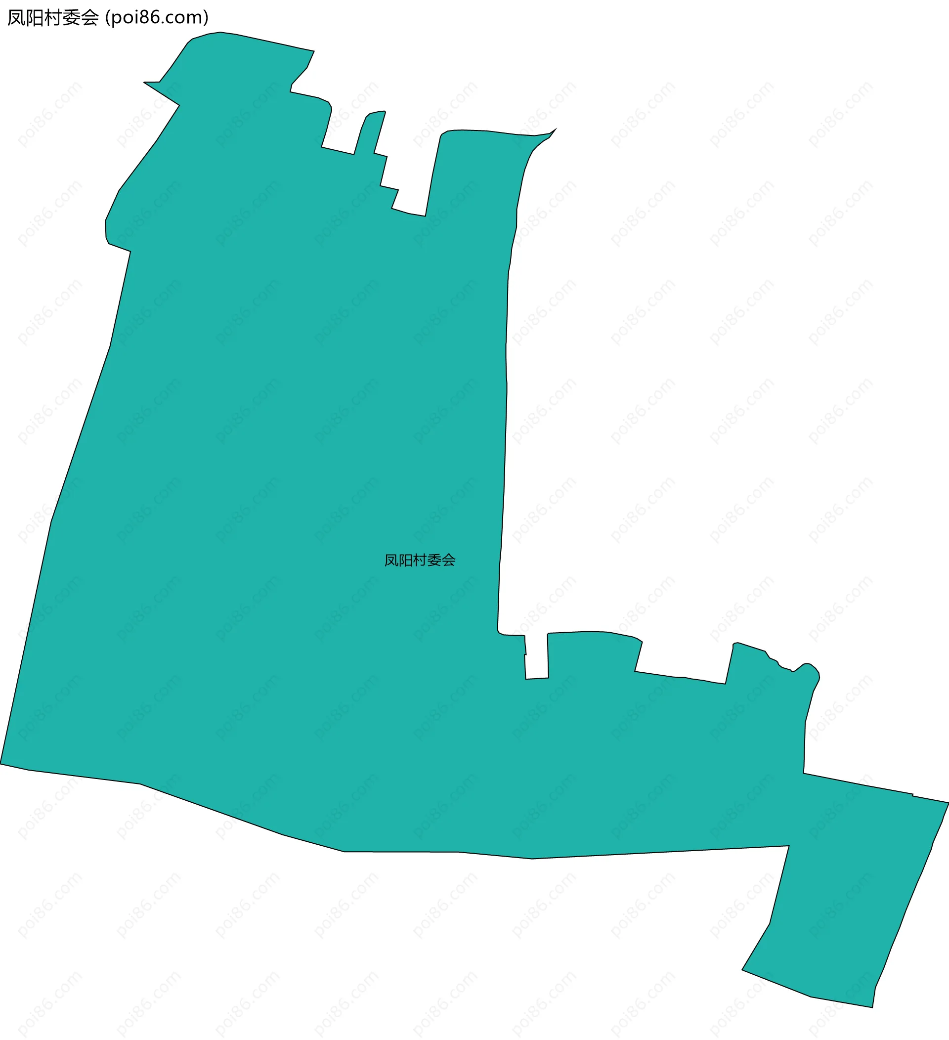 凤阳村委会边界地图