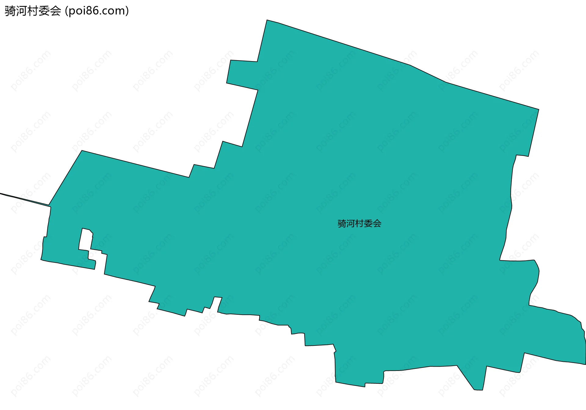 骑河村委会边界地图