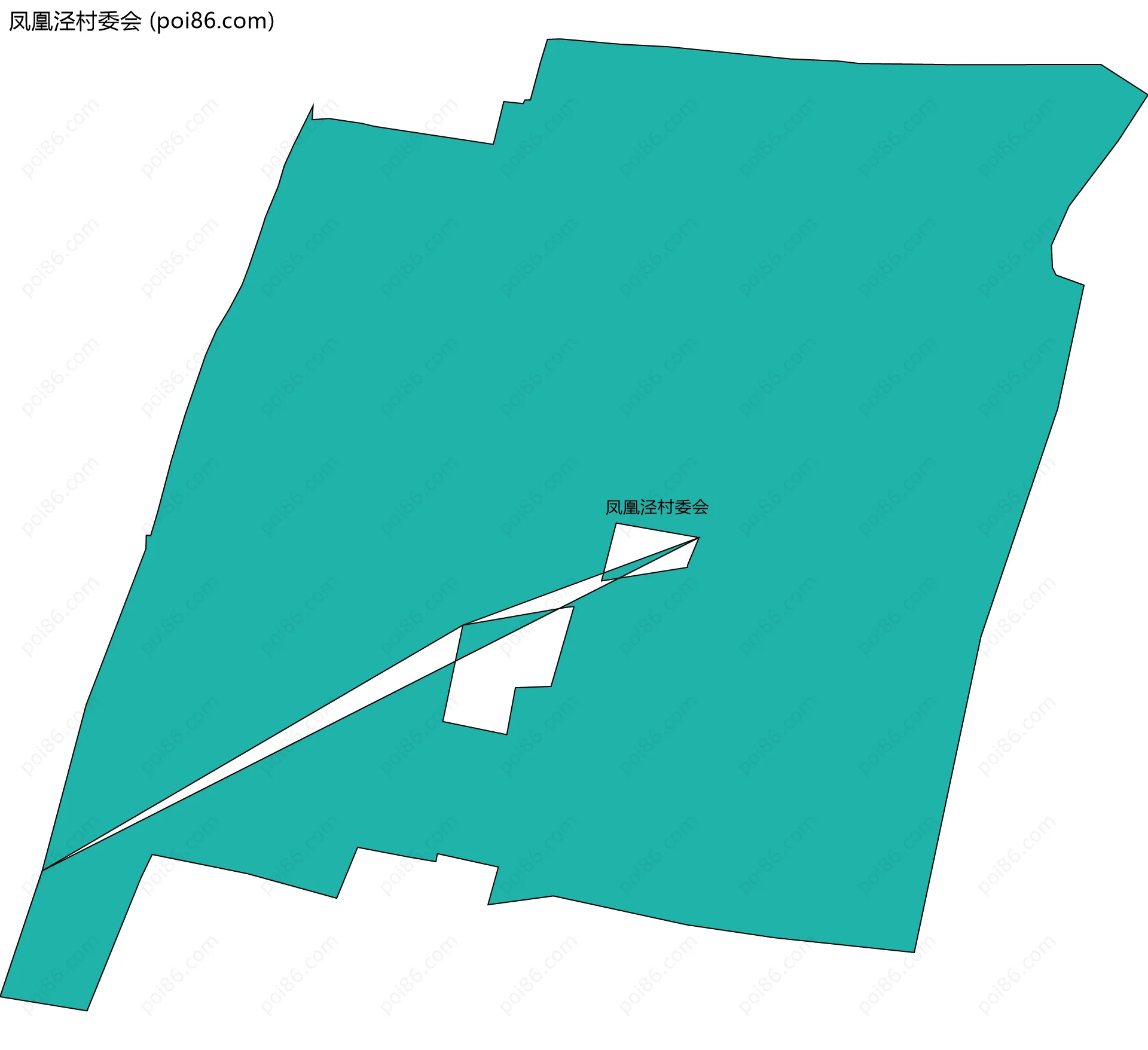 凤凰泾村委会边界地图