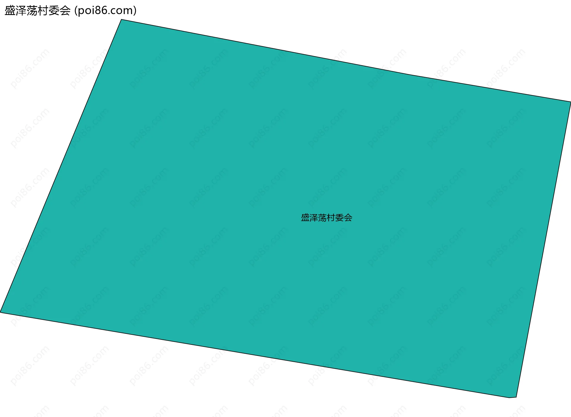 盛泽荡村委会边界地图