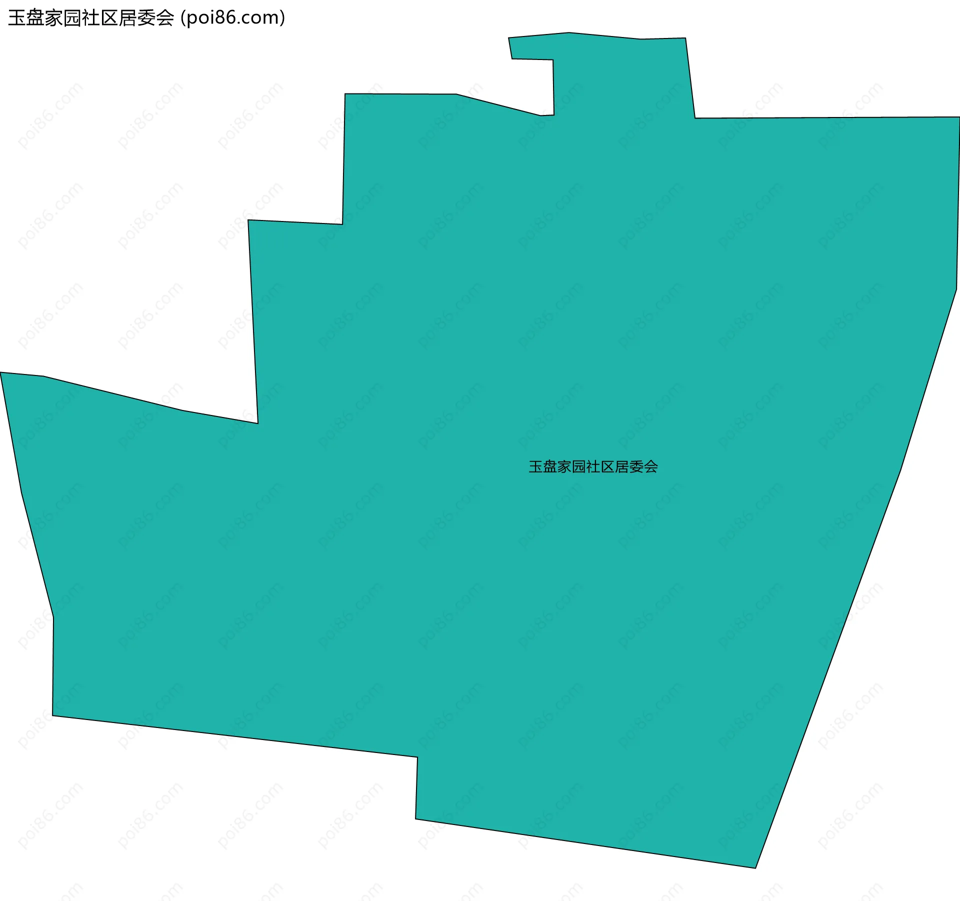 玉盘家园社区居委会边界地图