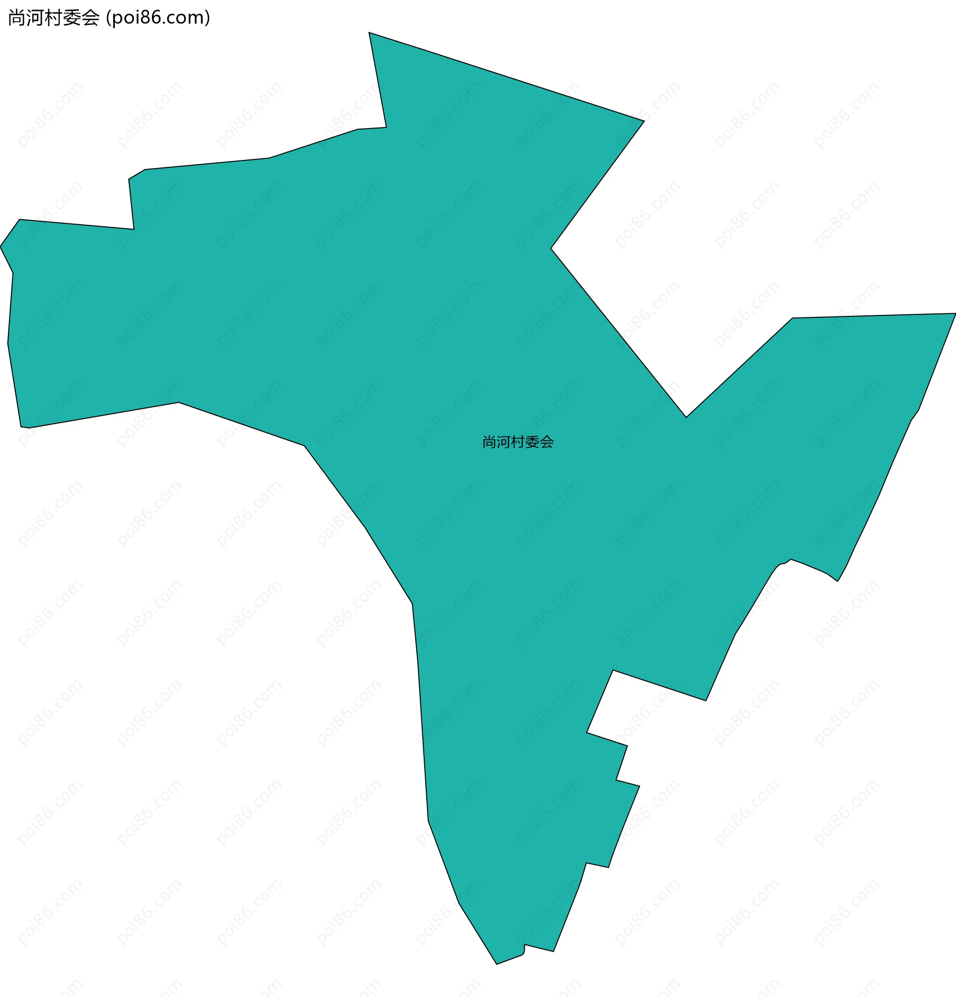 尚河村委会边界地图