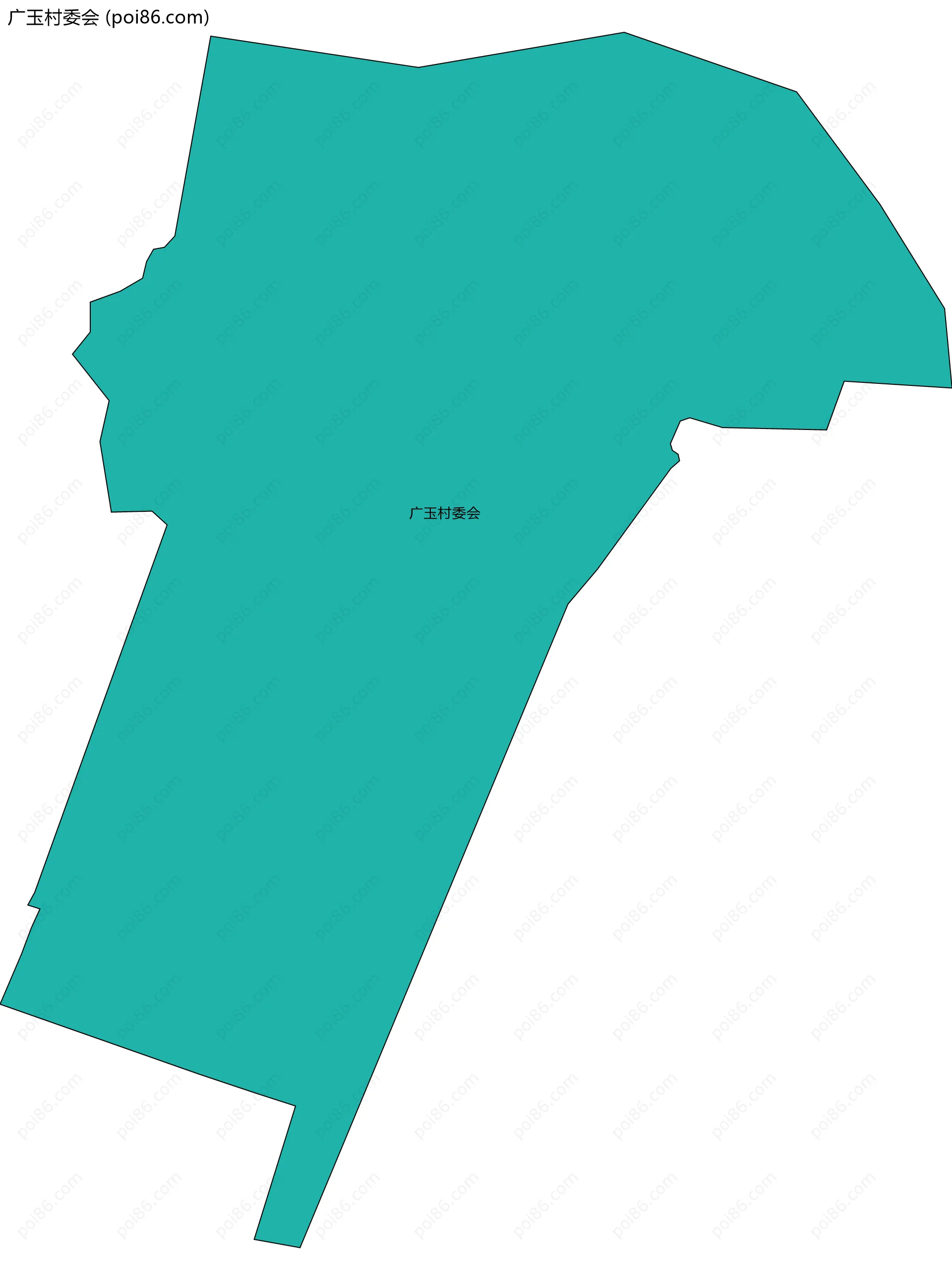 广玉村委会边界地图