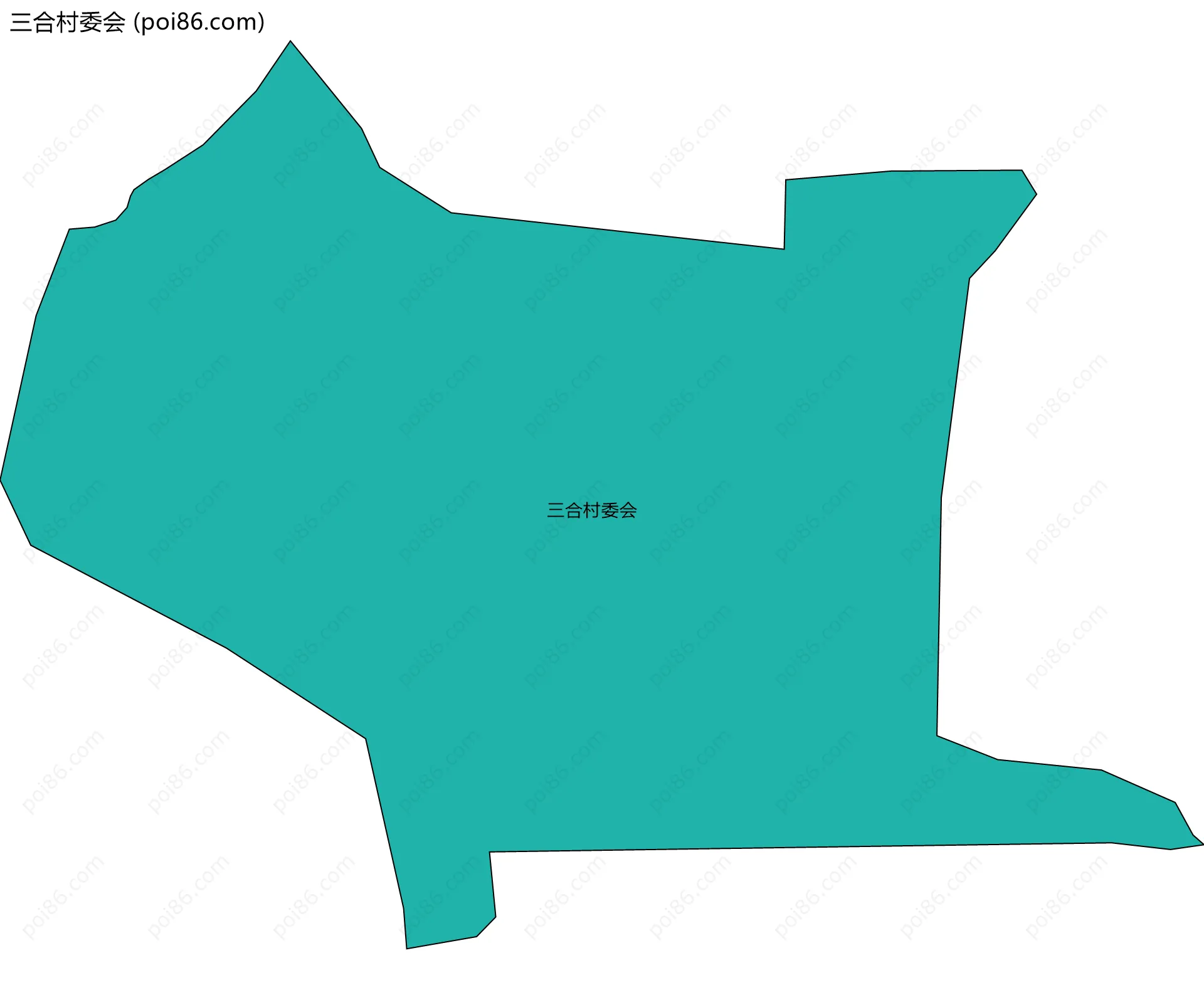 三合村委会边界地图