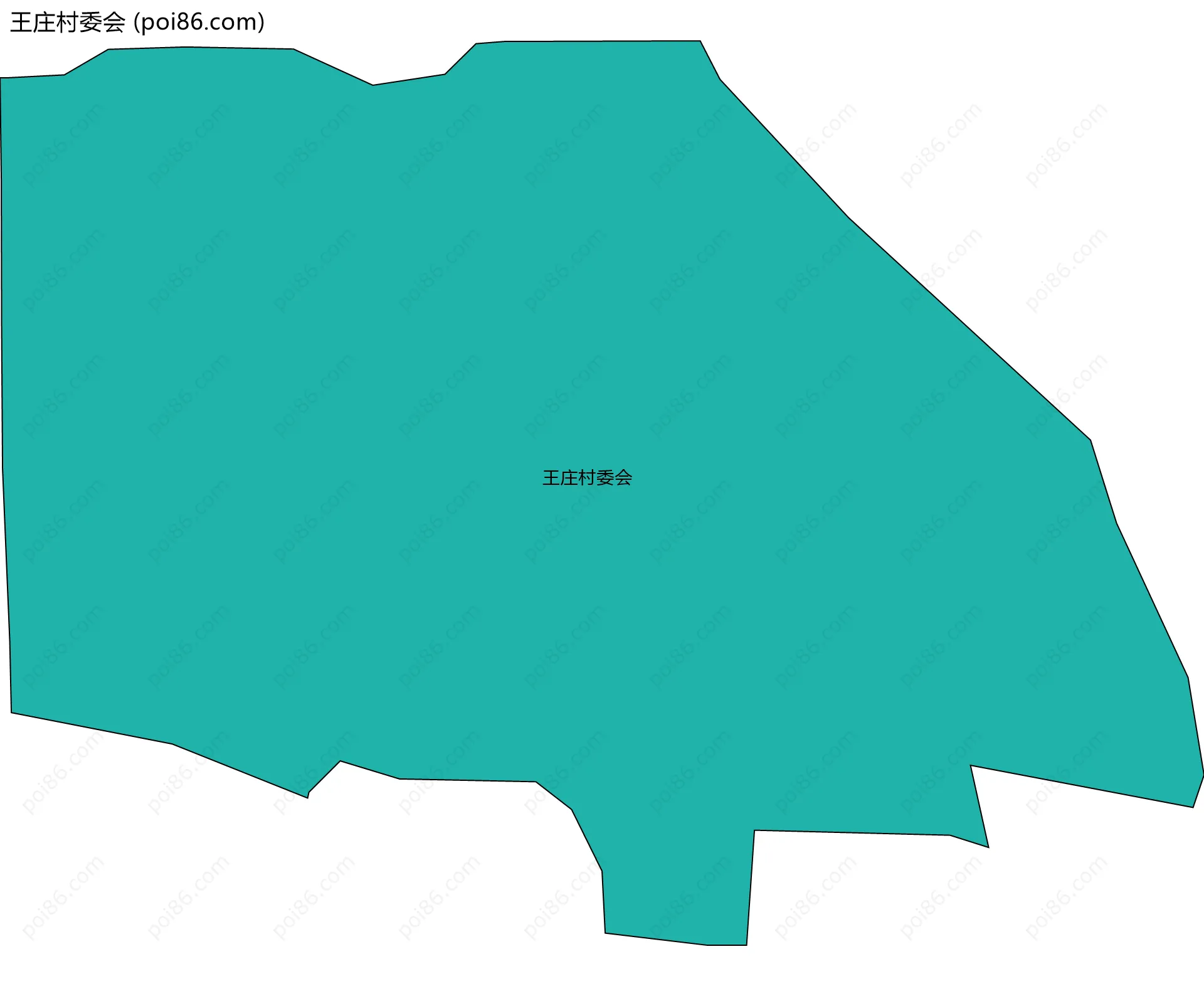 王庄村委会边界地图