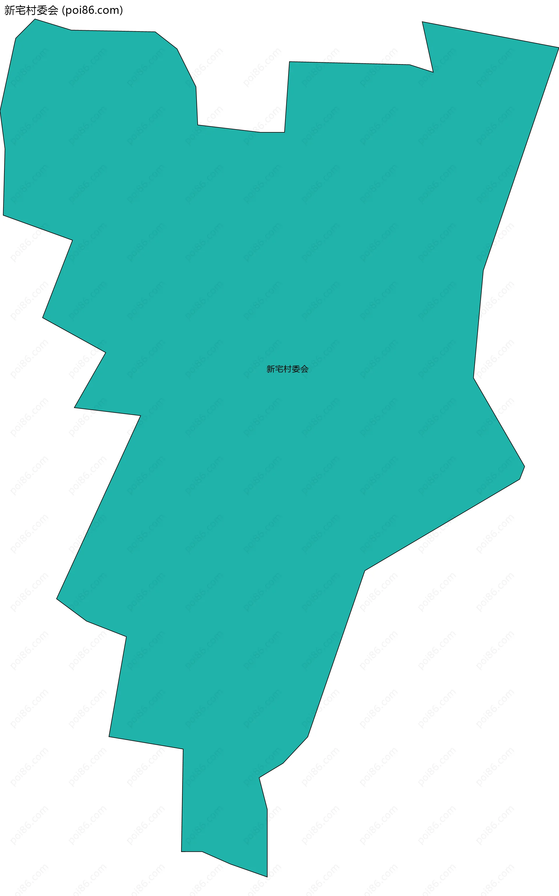 新宅村委会边界地图