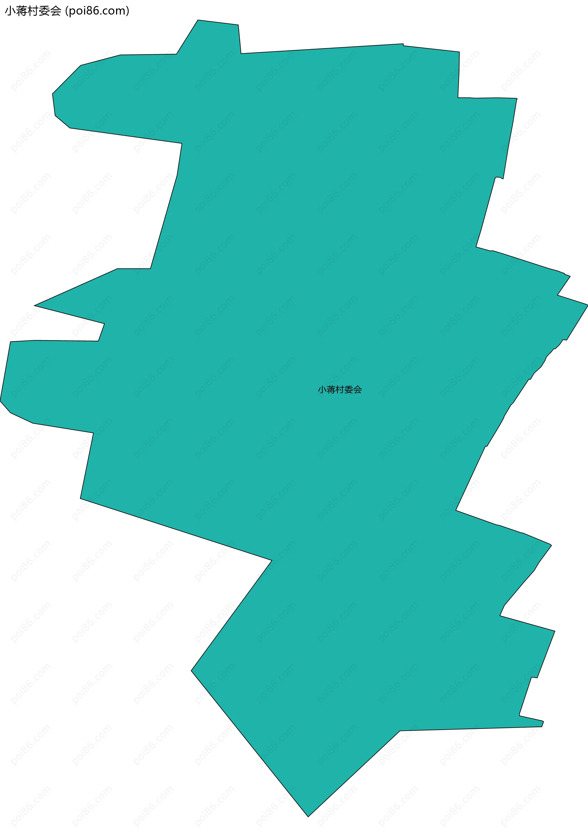 小蒋村委会边界地图