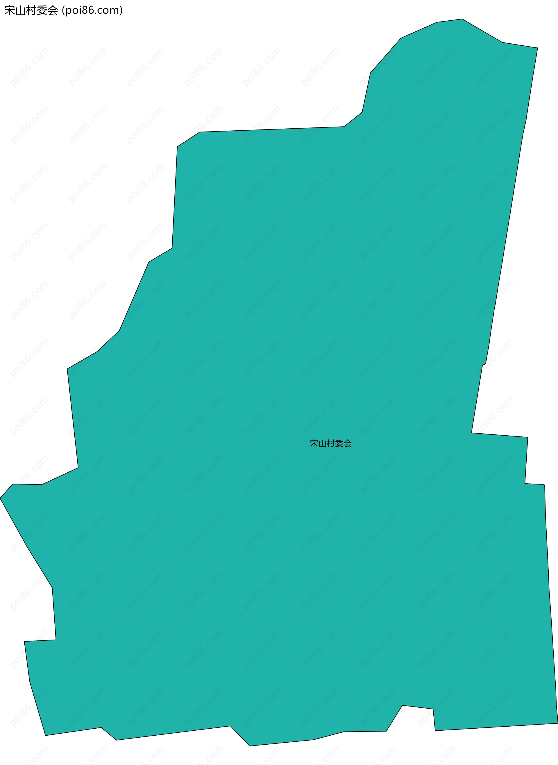 宋山村委会边界地图