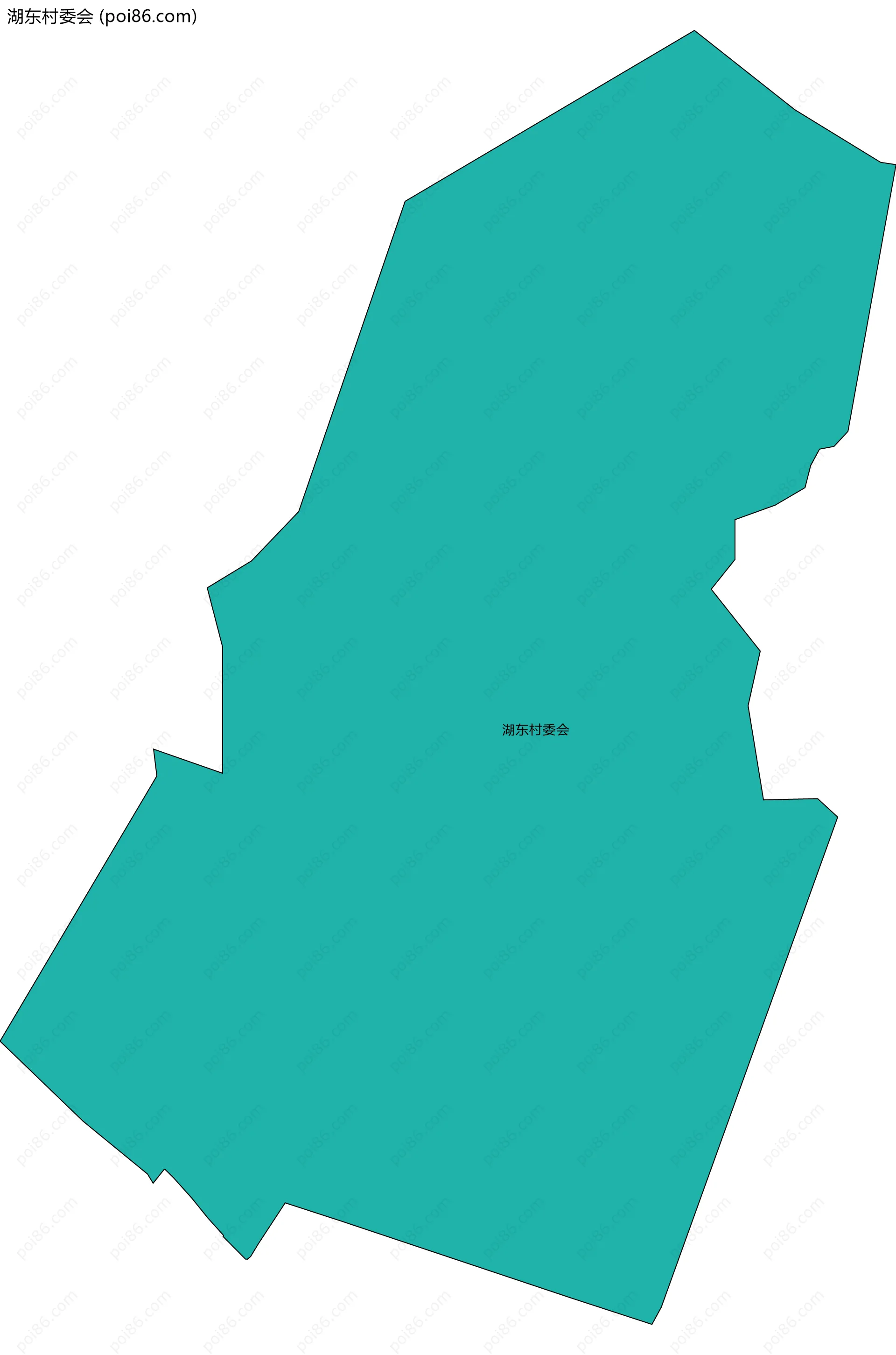 湖东村委会边界地图