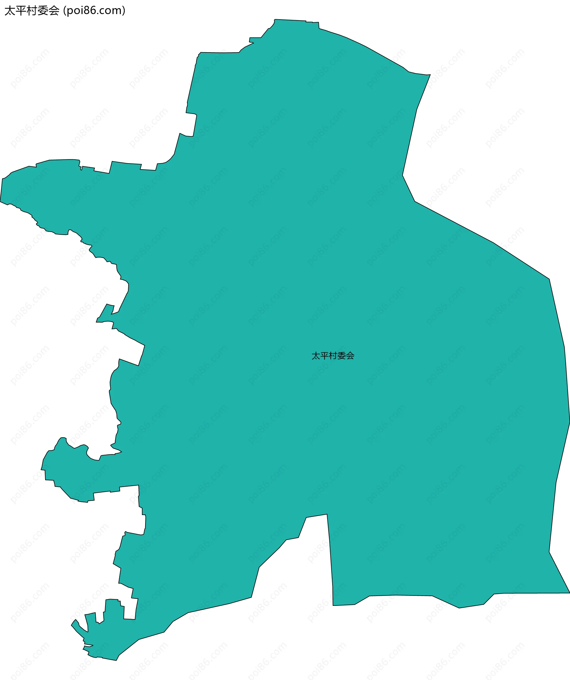太平村委会边界地图