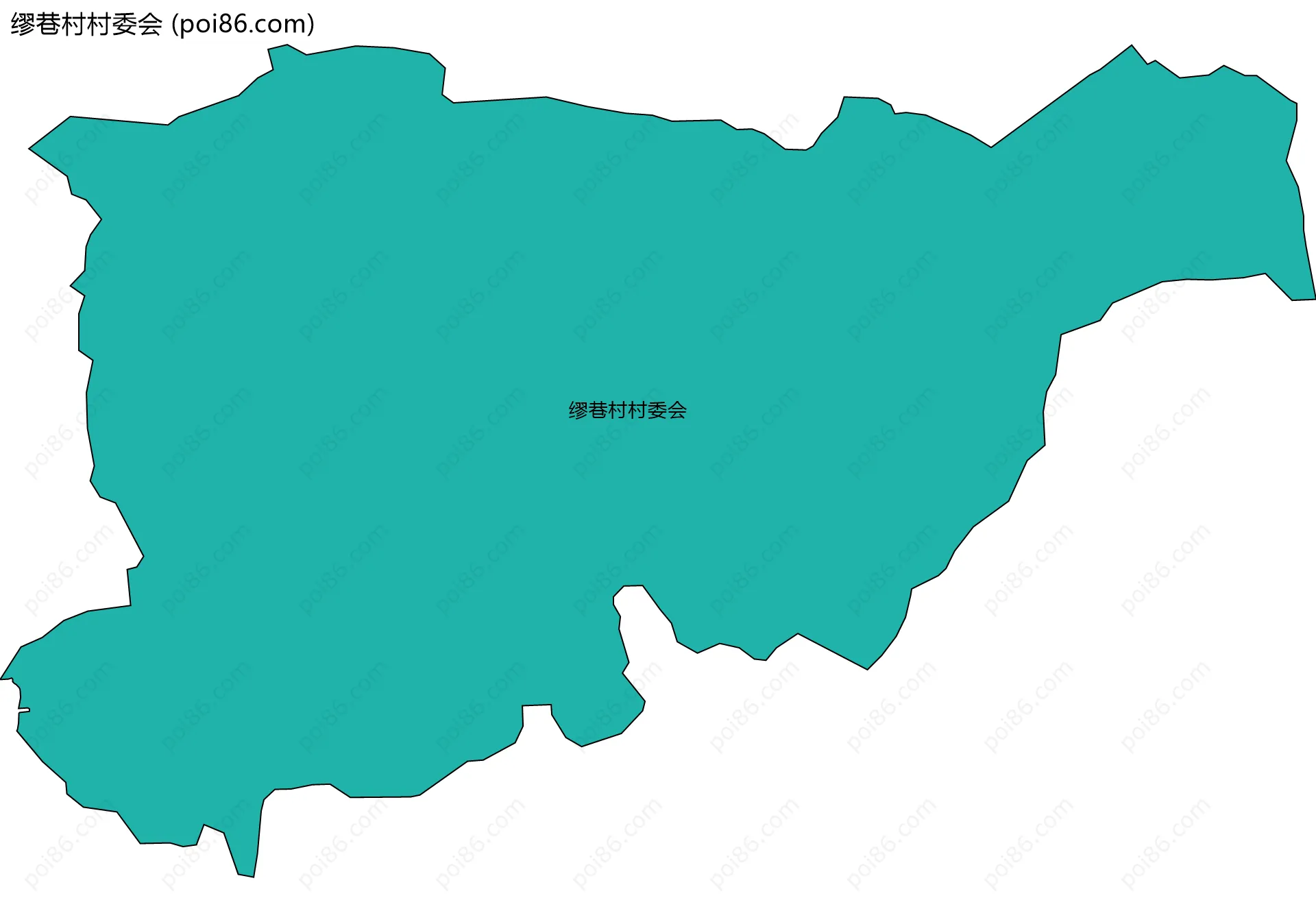 缪巷村村委会边界地图