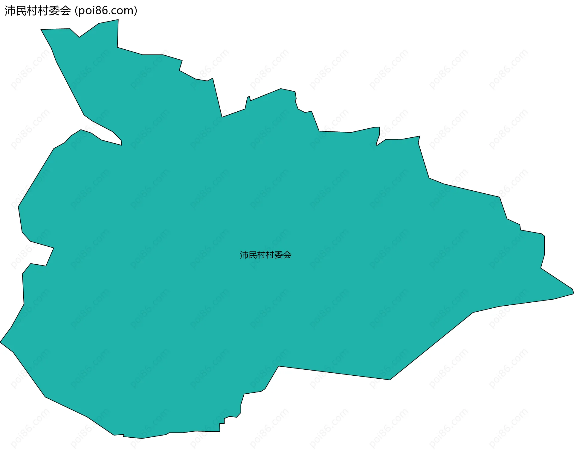 沛民村村委会边界地图