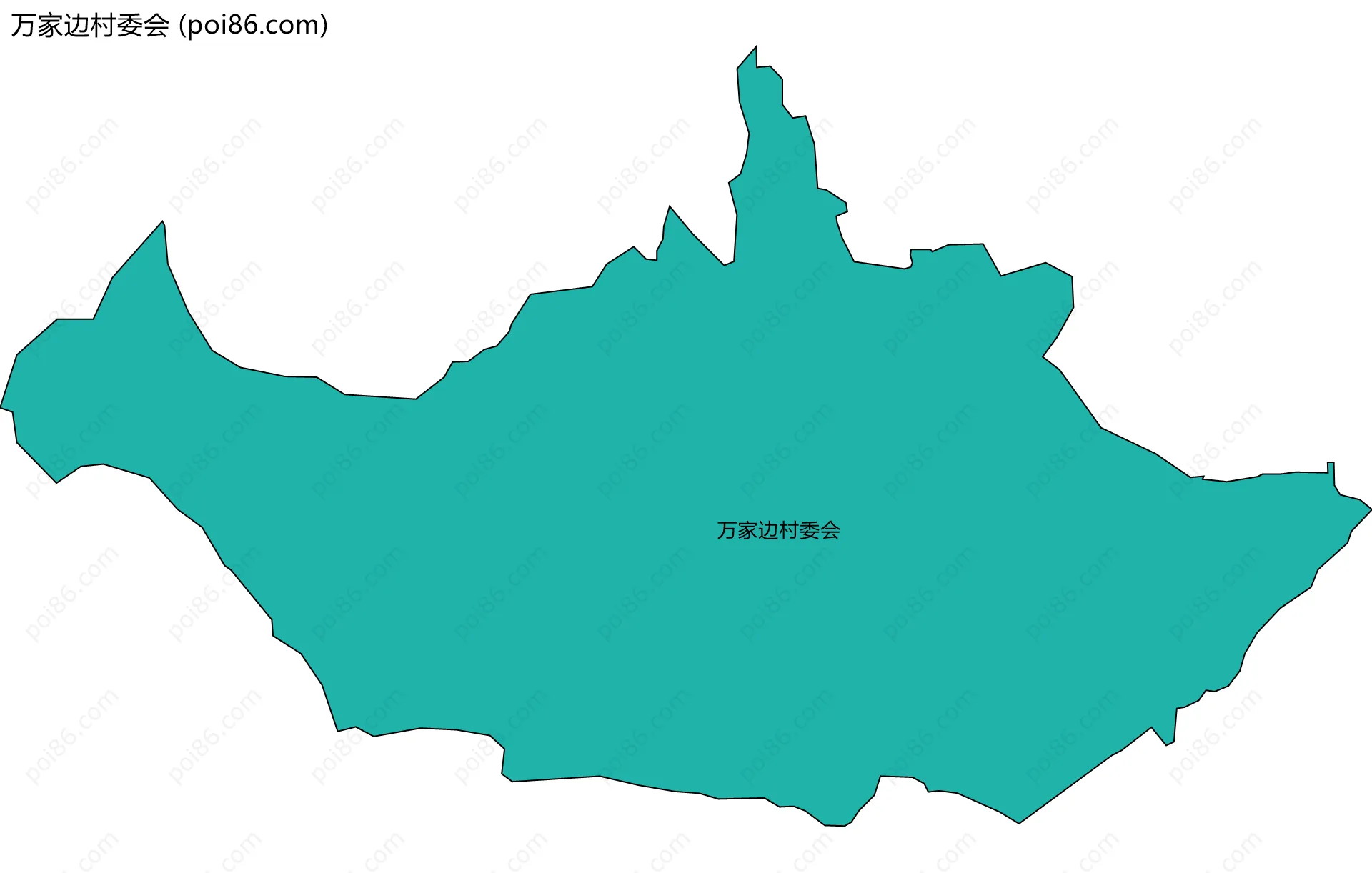 万家边村委会边界地图