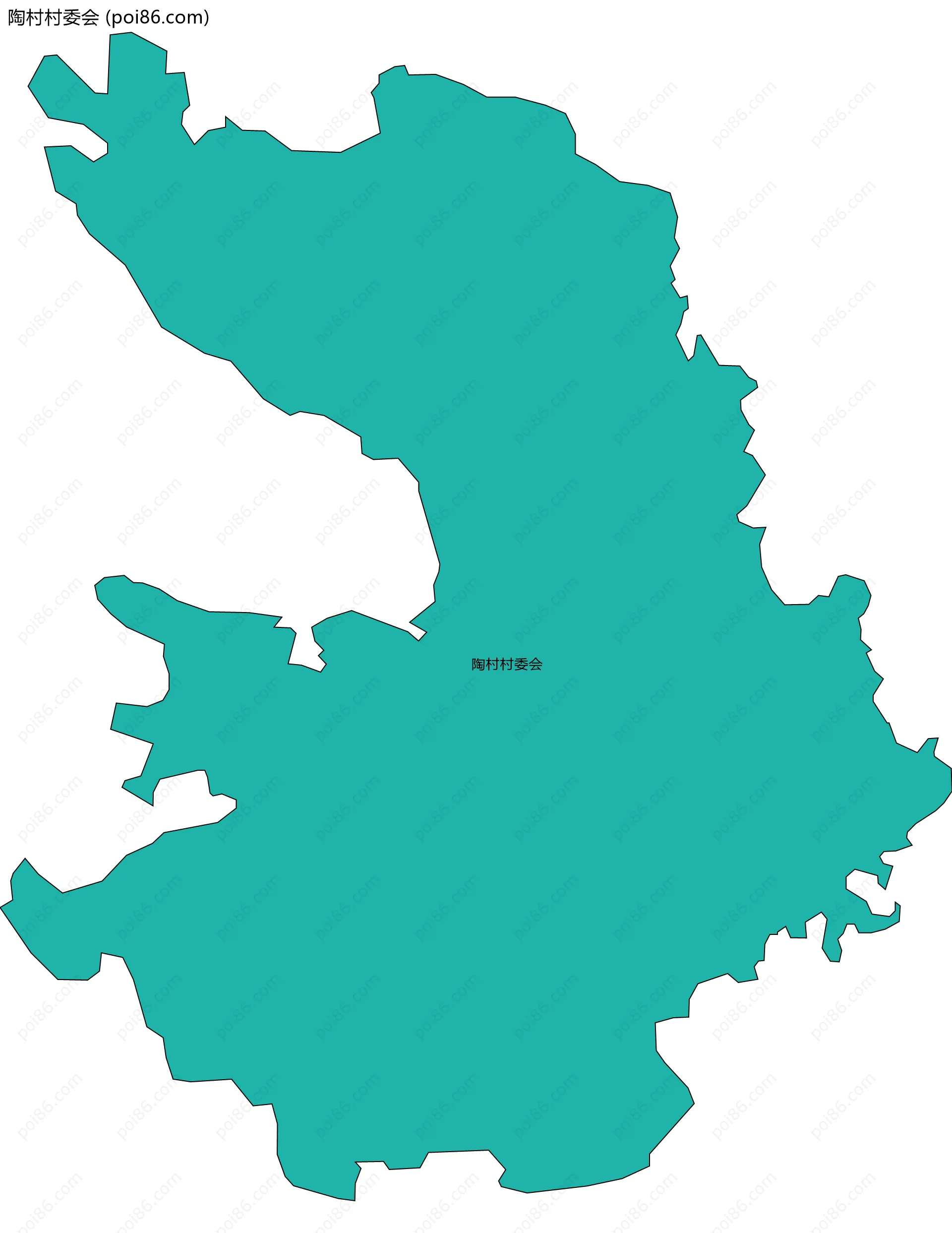 陶村村委会边界地图