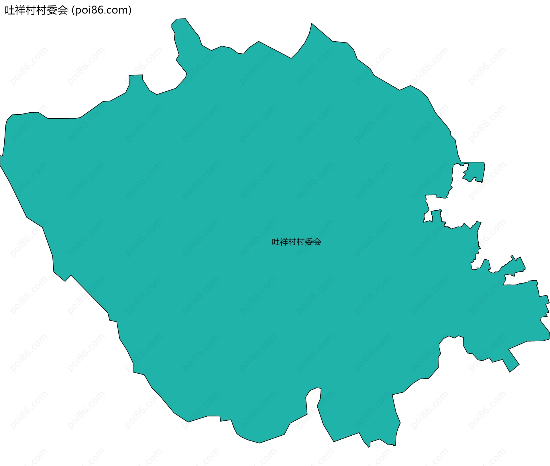 吐祥村村委会边界地图