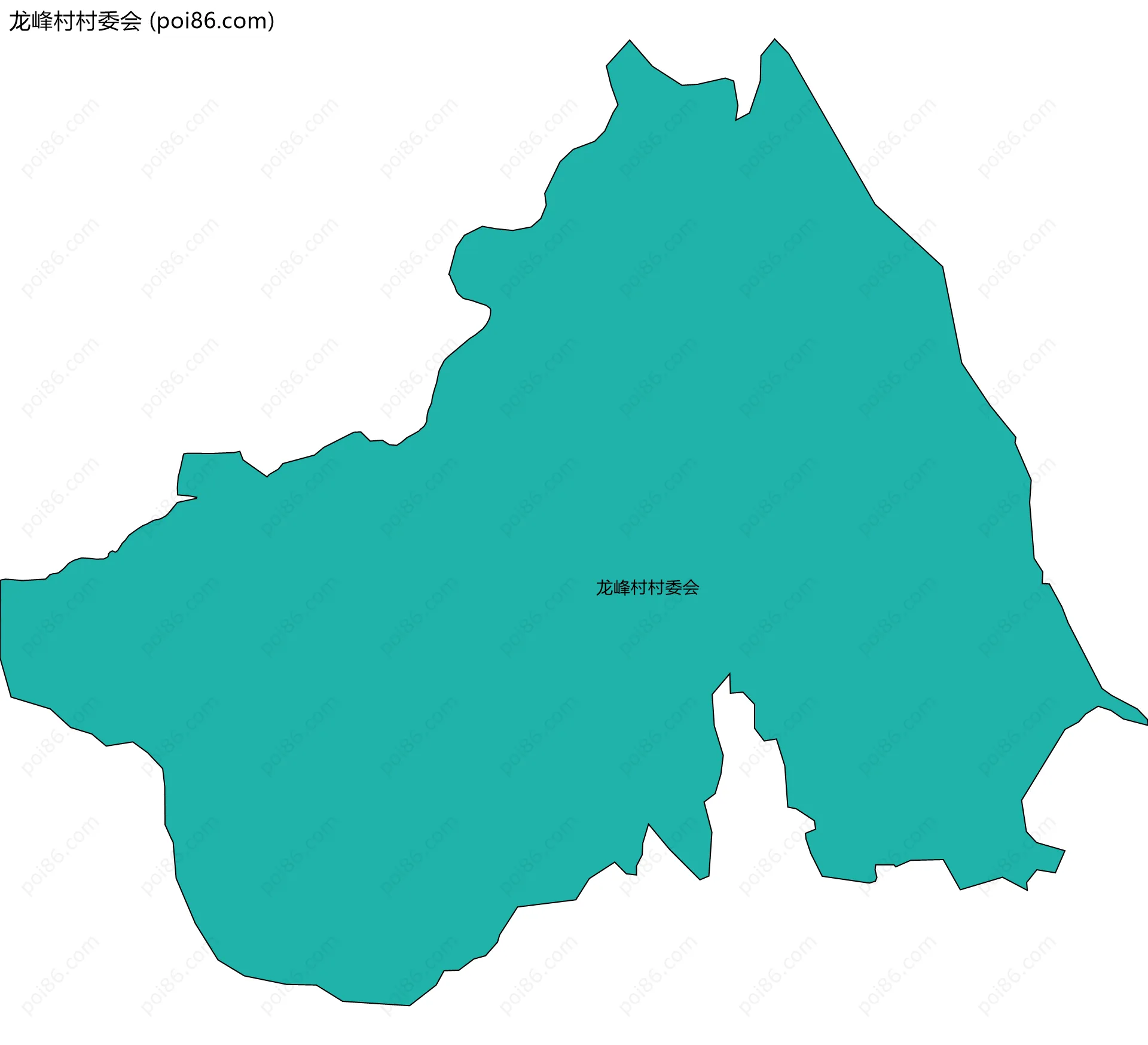 龙峰村村委会边界地图