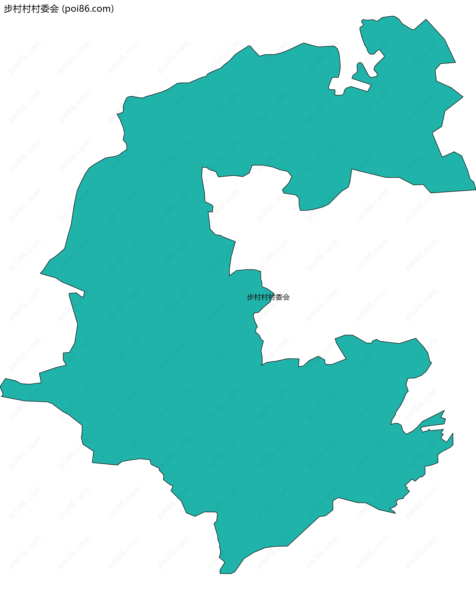 步村村村委会边界地图