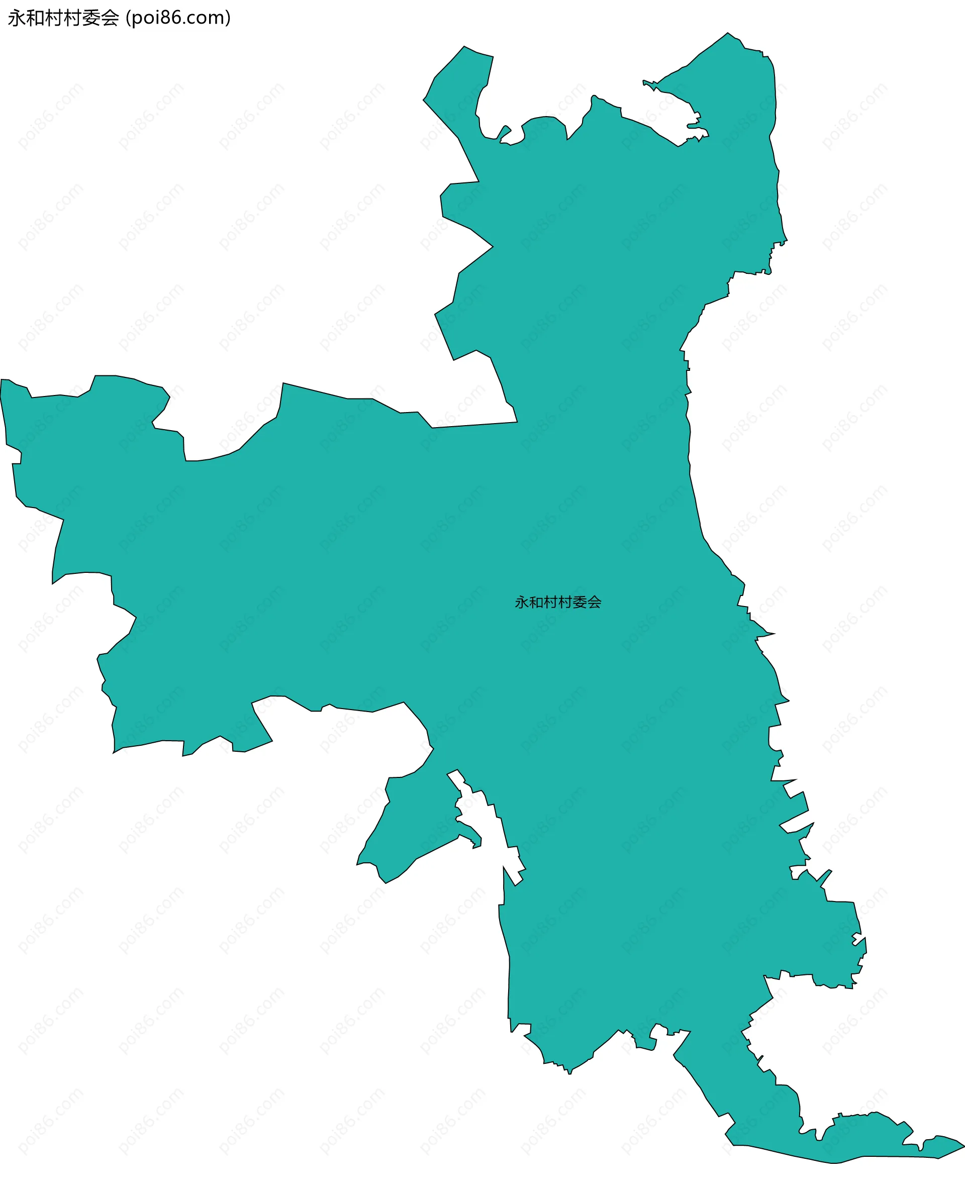 永和村村委会边界地图