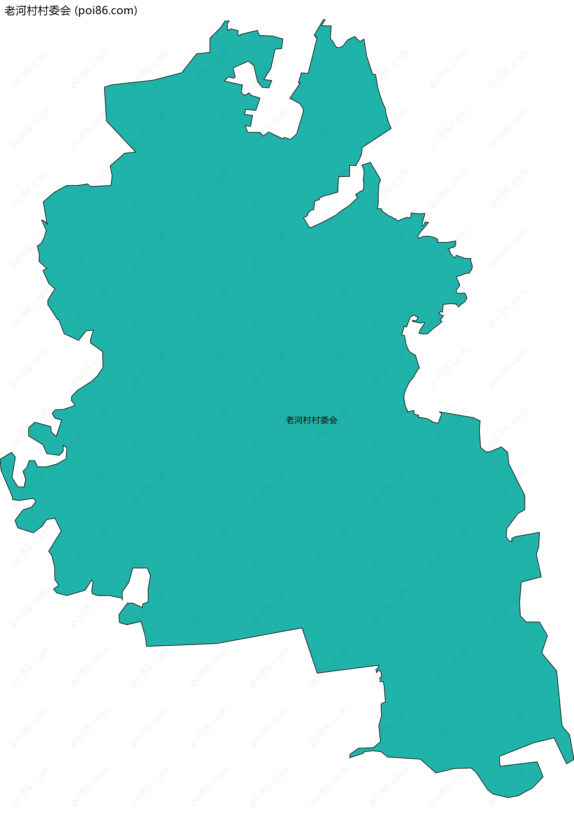 老河村村委会边界地图