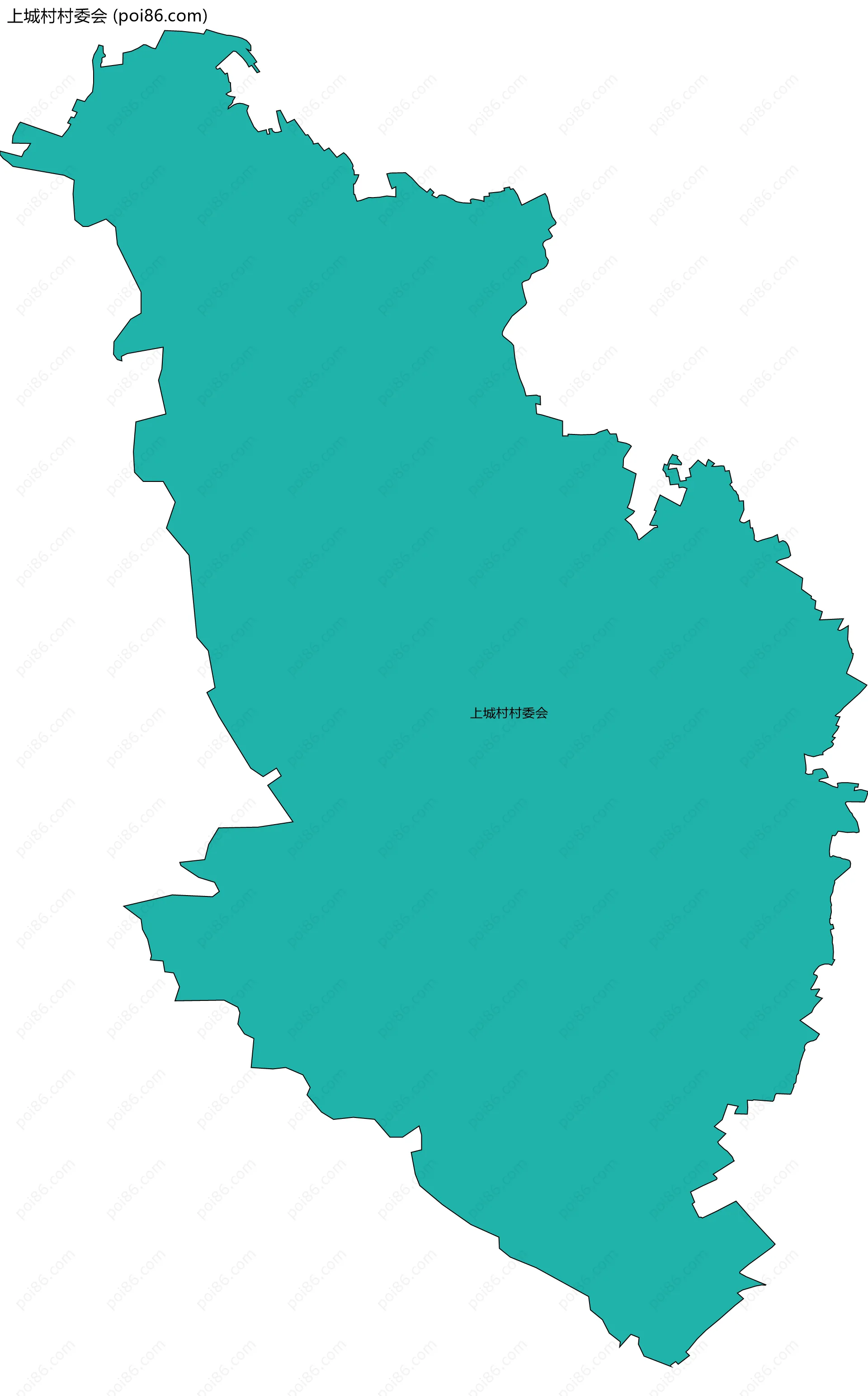 上城村村委会边界地图