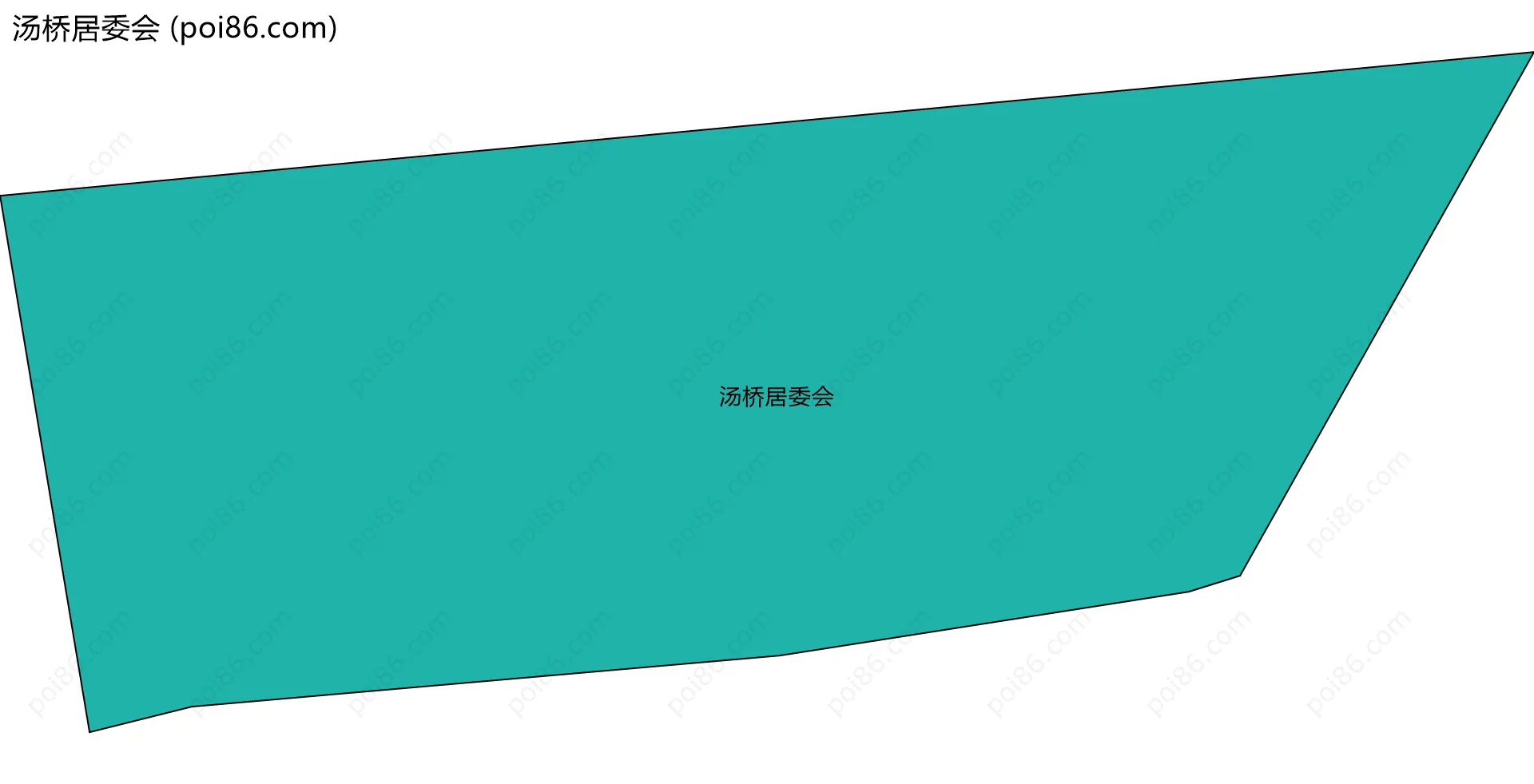 汤桥居委会边界地图