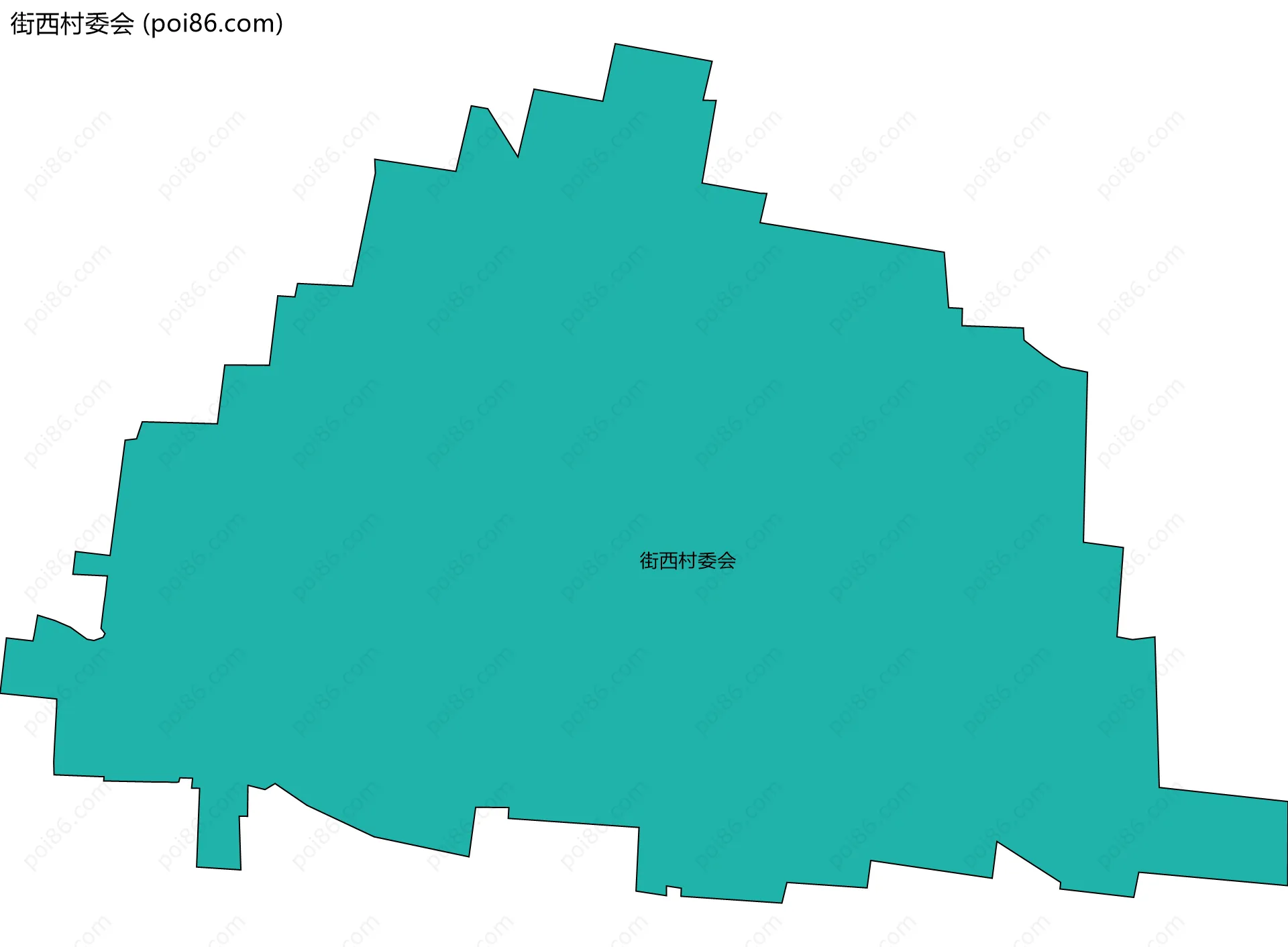 街西村委会边界地图