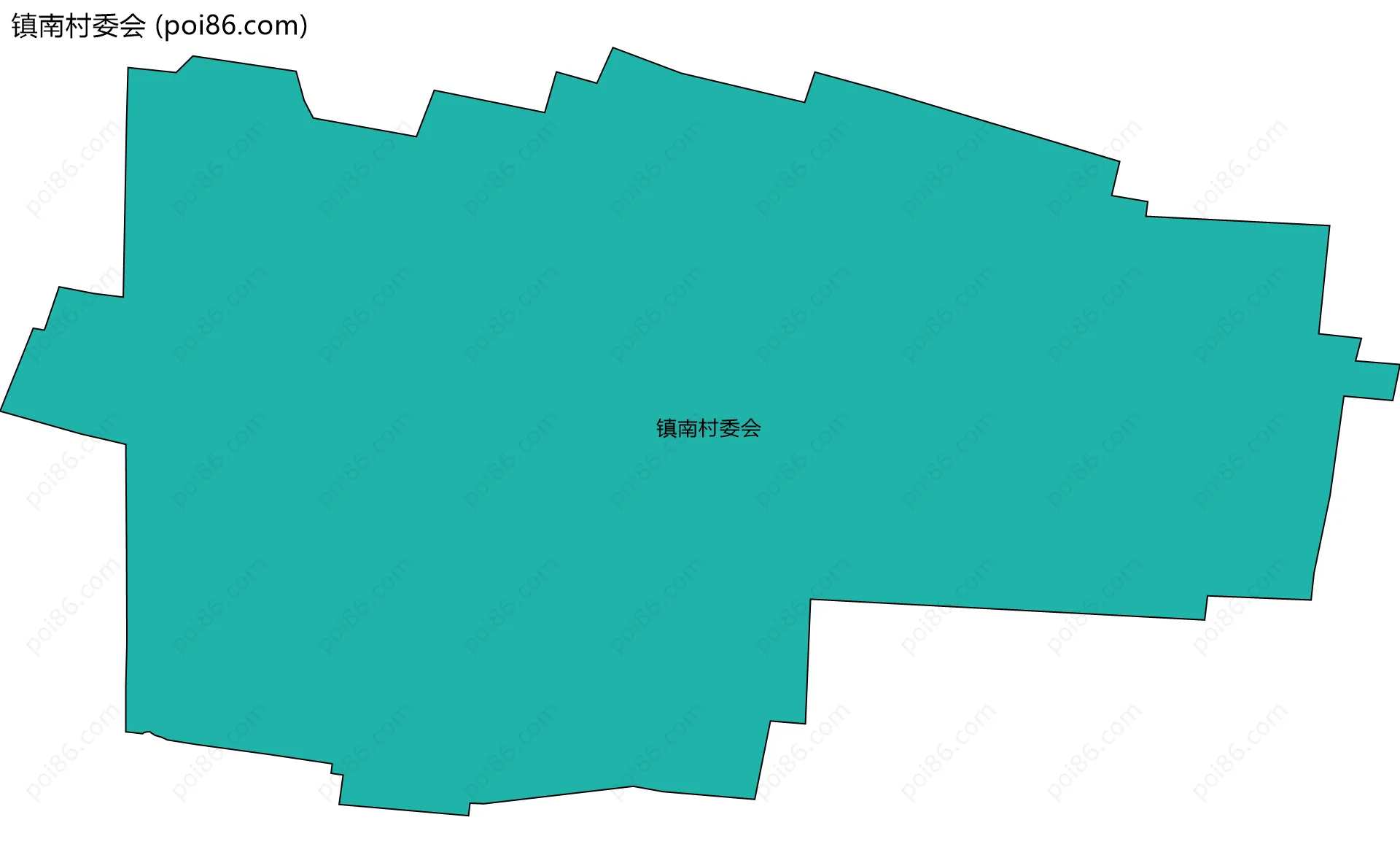 镇南村委会边界地图