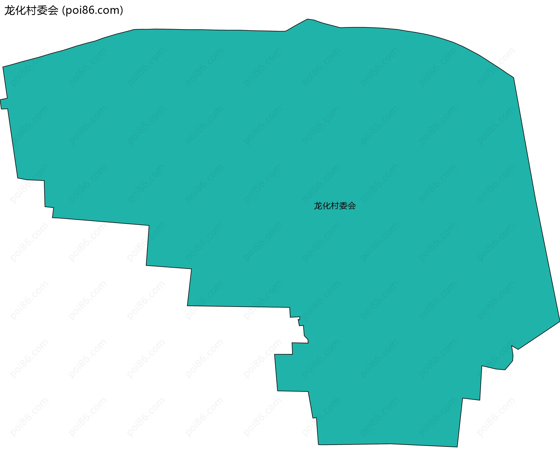 龙化村委会边界地图
