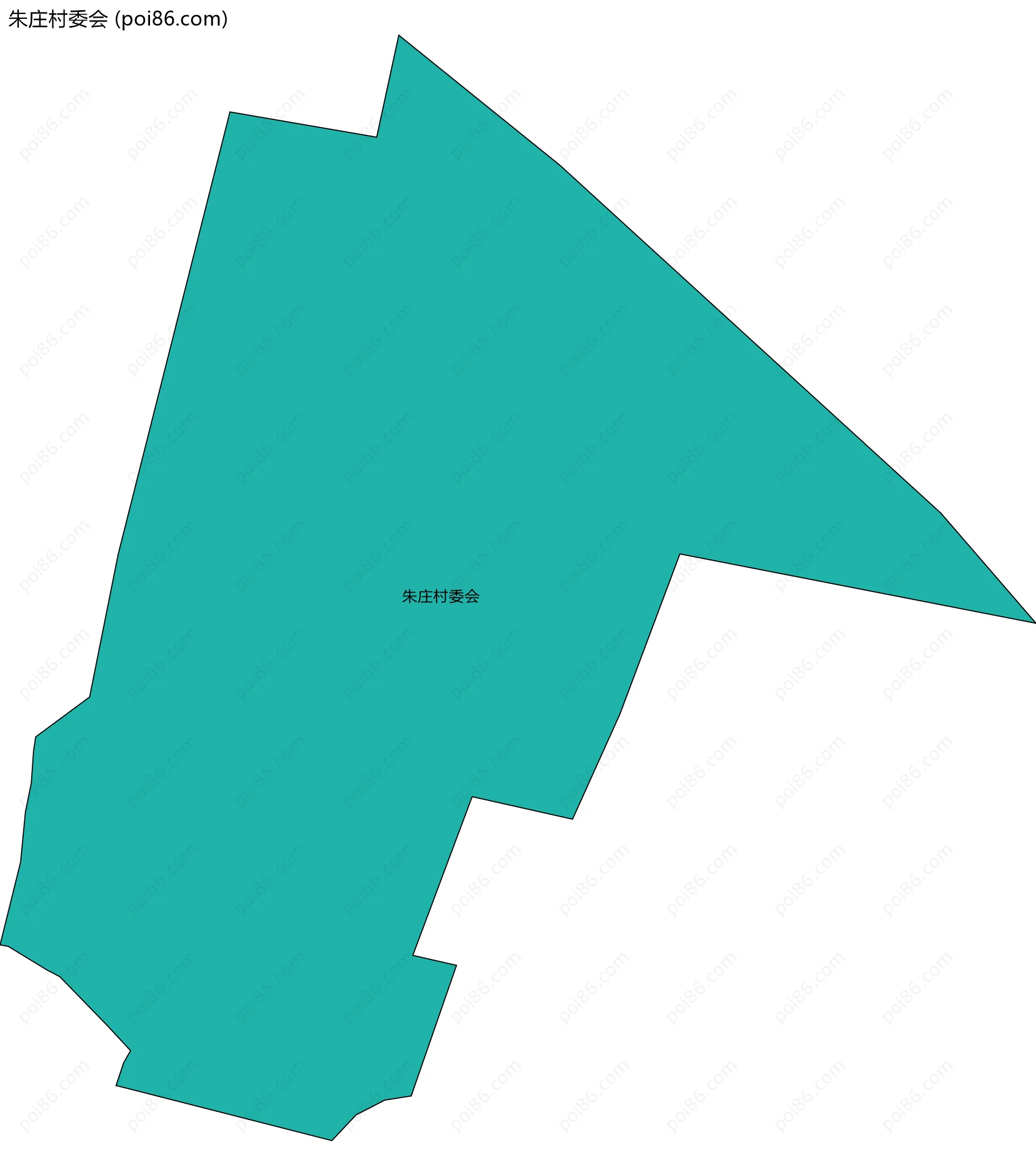 朱庄村委会边界地图