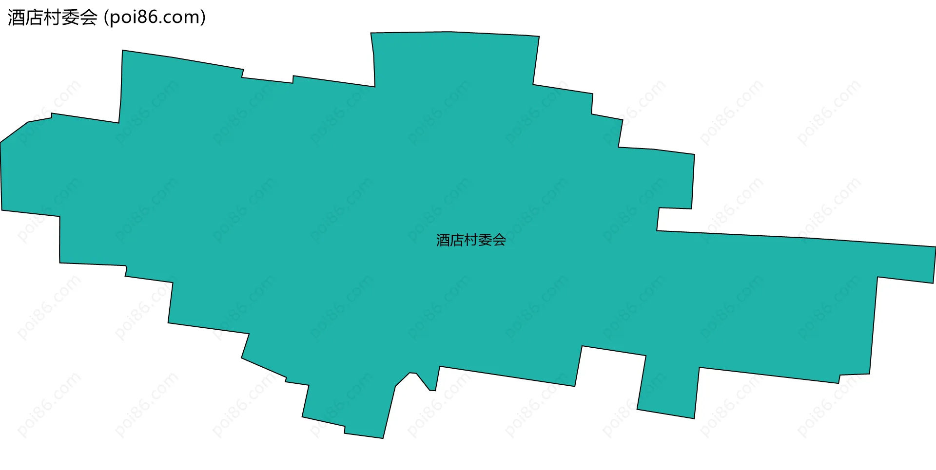 酒店村委会边界地图