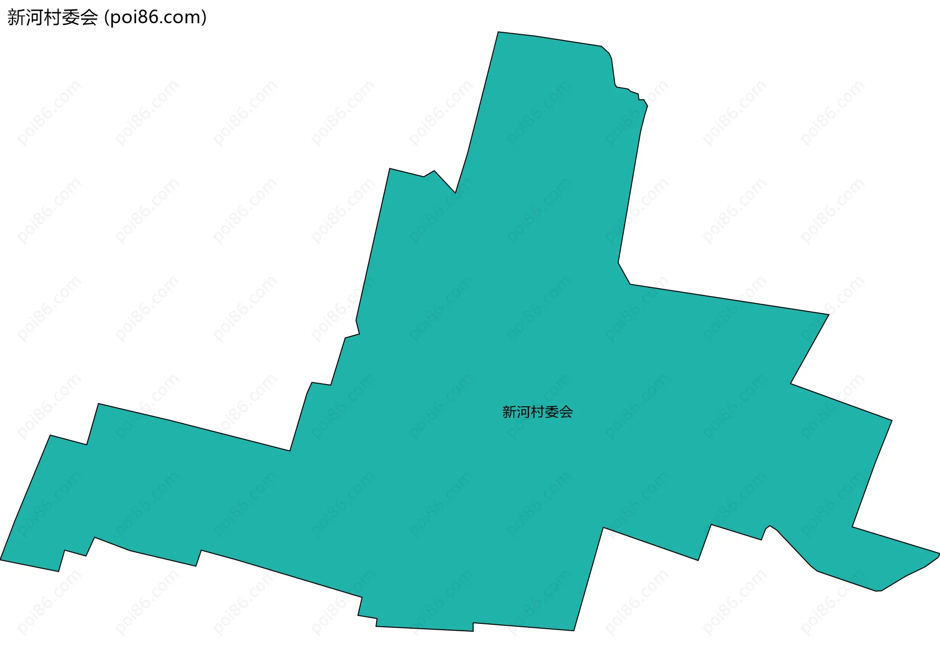 新河村委会边界地图