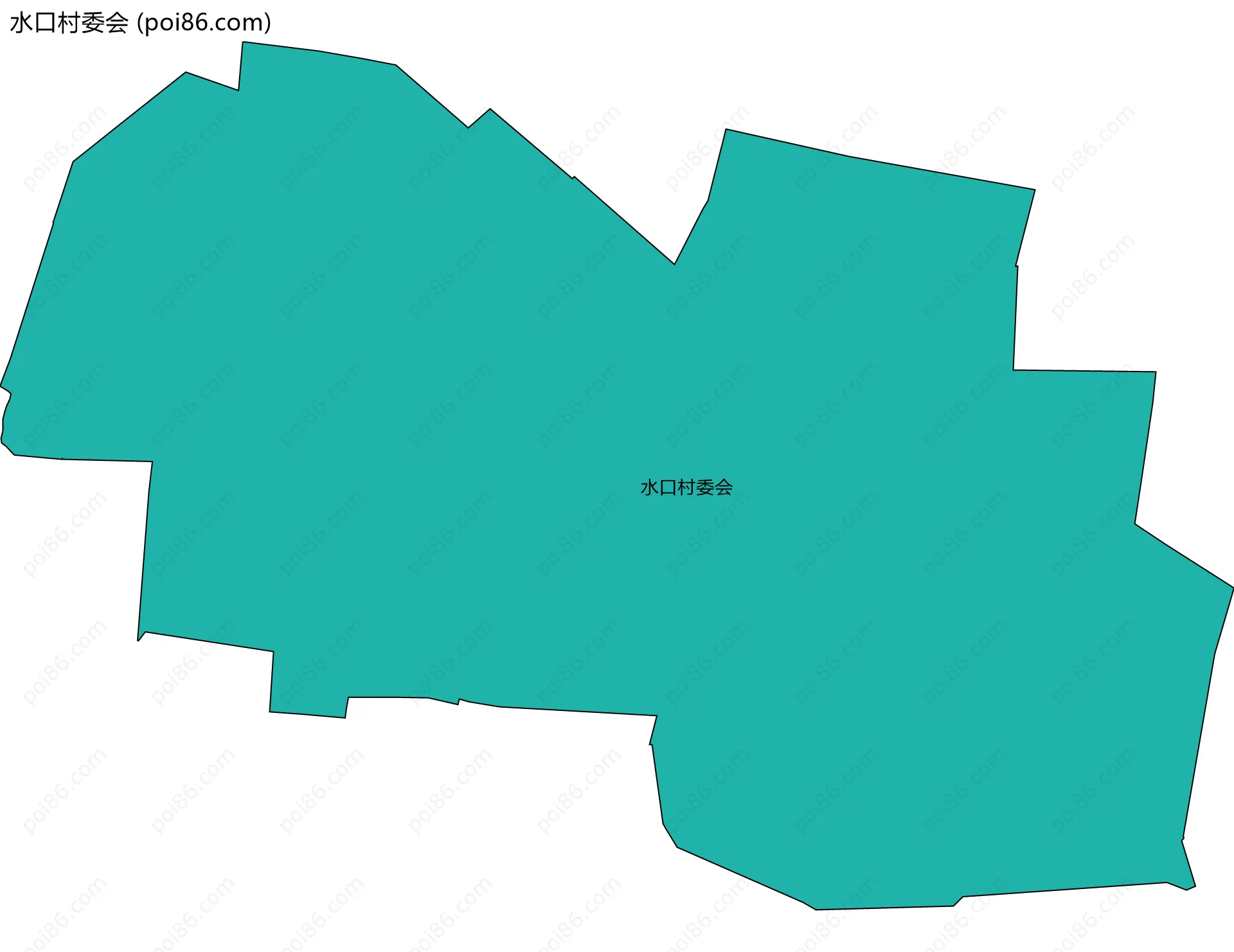 水口村委会边界地图