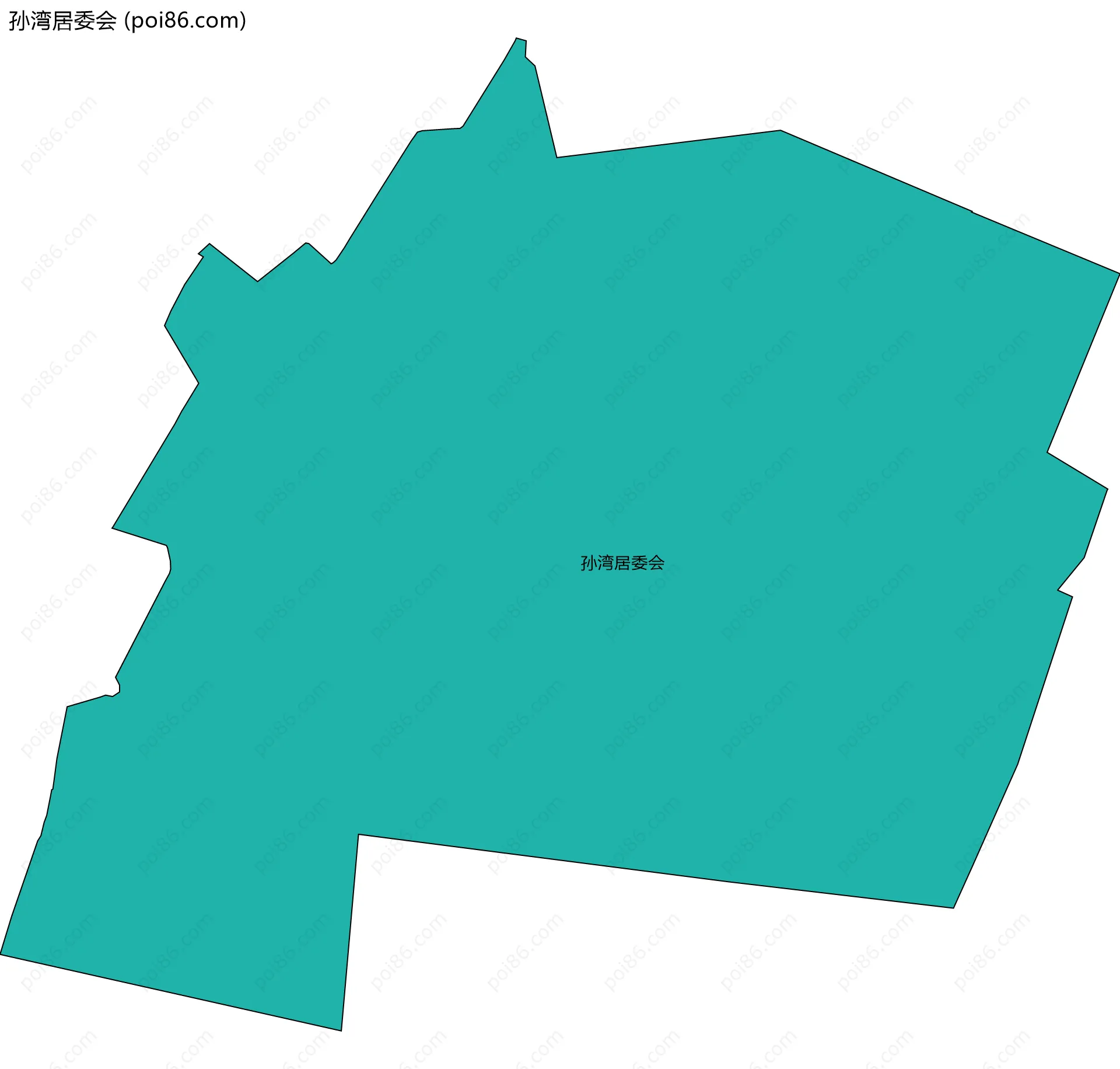 孙湾居委会边界地图